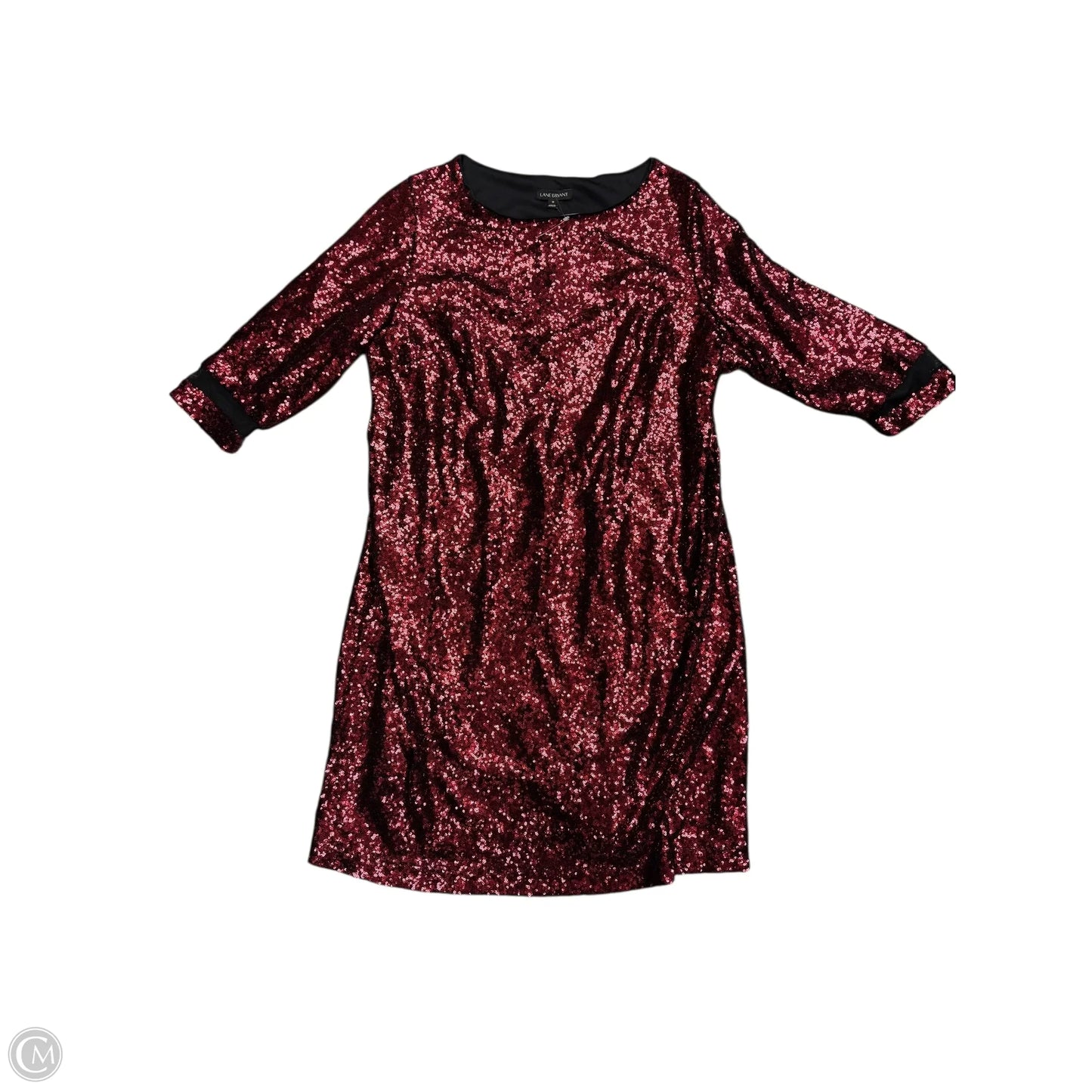 Dress Party Midi By Lane Bryant In Red, Size: 16