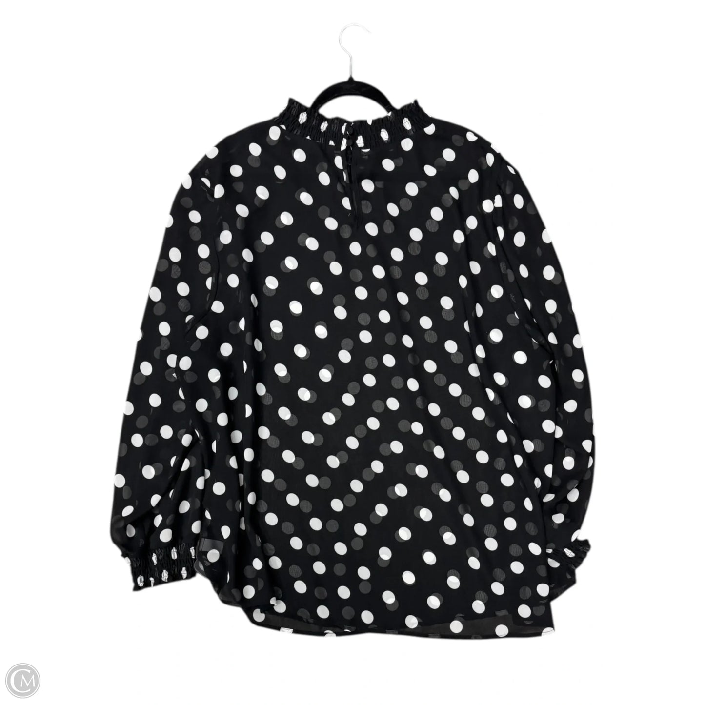 Blouse Long Sleeve By Torrid In Black, Size: 4x