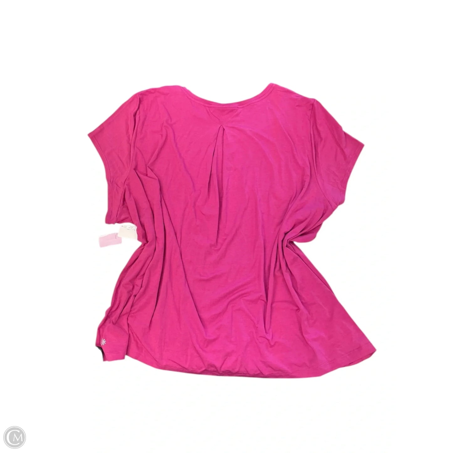 Athletic Top Short Sleeve By Athleta In Pink, Size: 3x