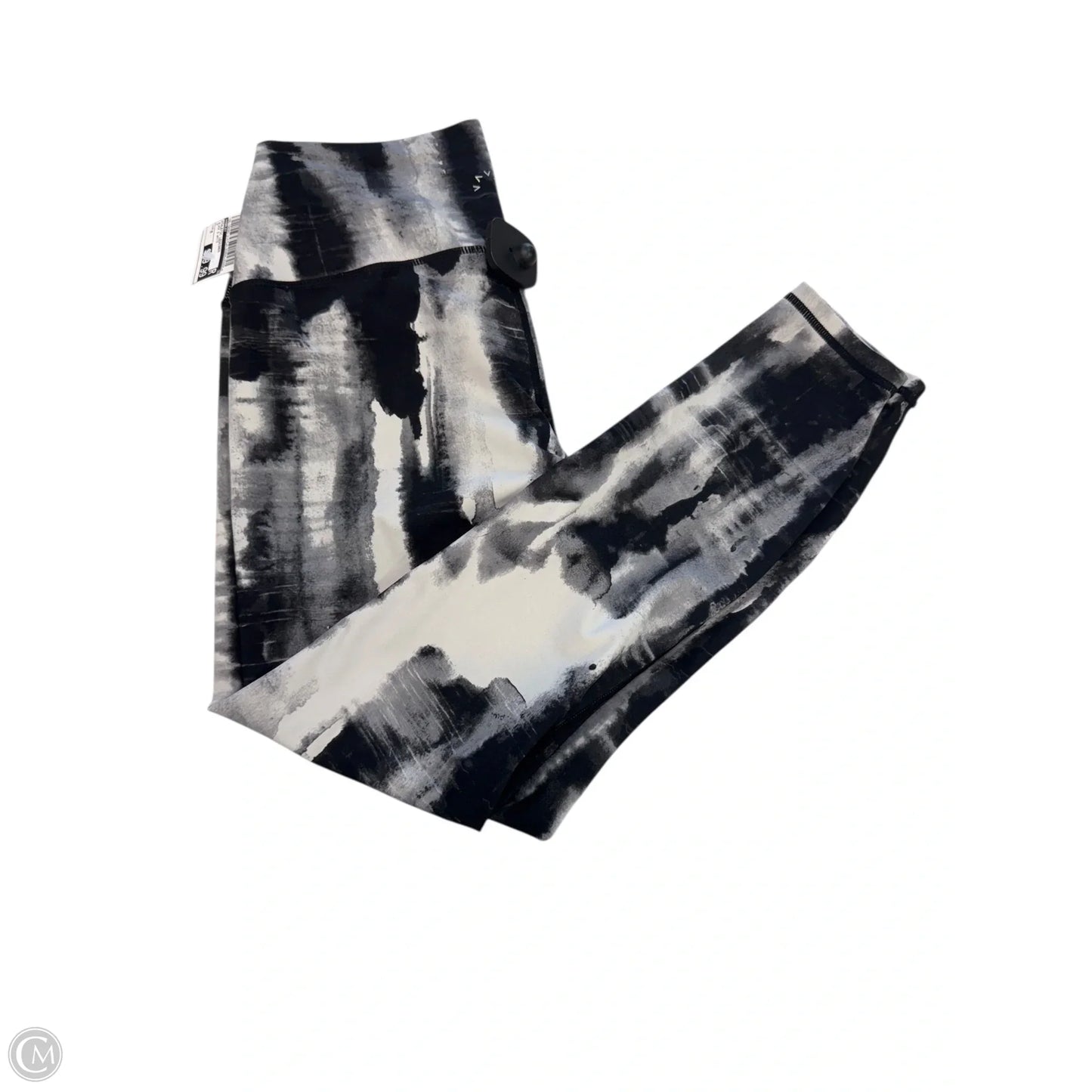 Athletic Leggings By Varley In Black & White, Size: M