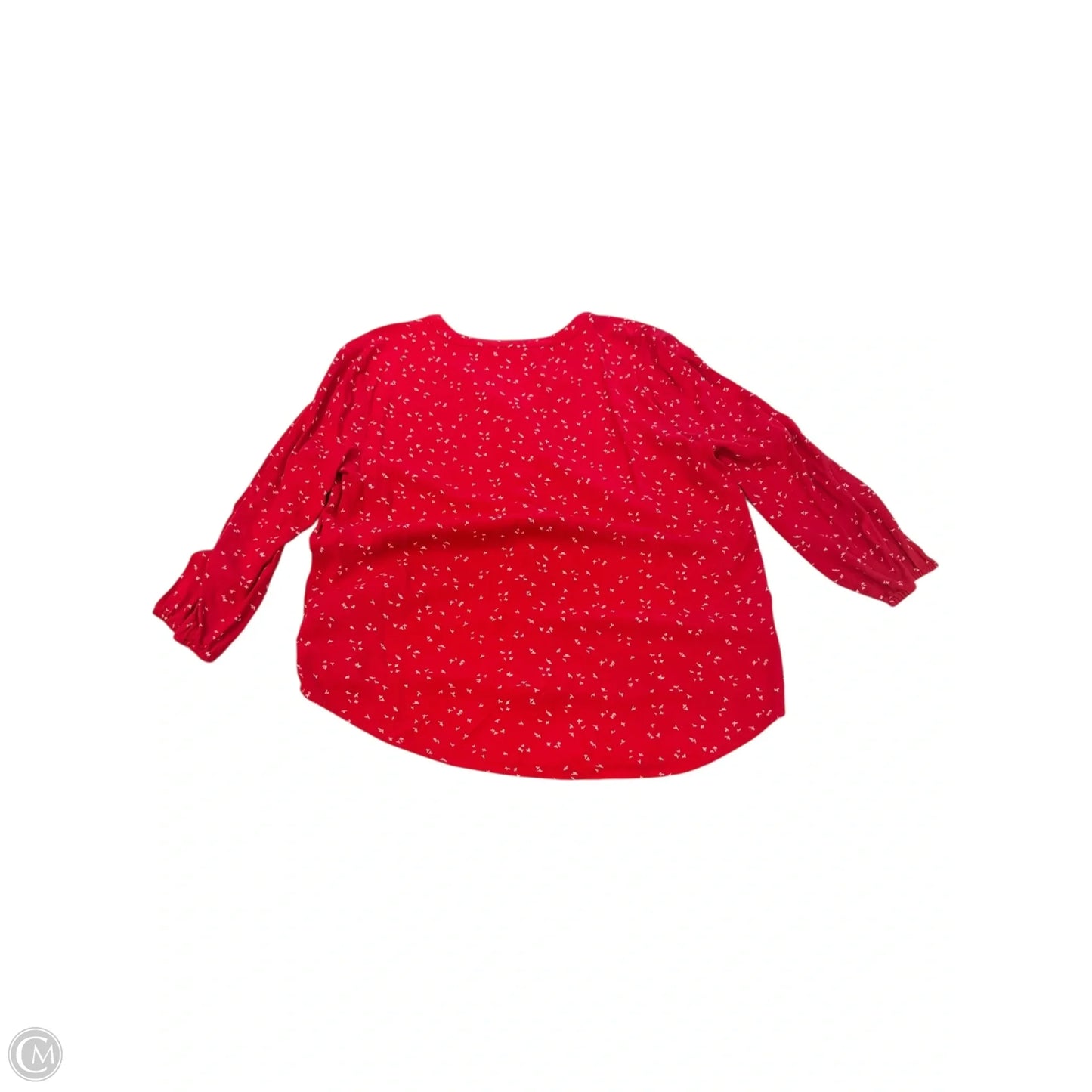 Top 3/4 Sleeve By Amazon Essentials In Red, Size: L