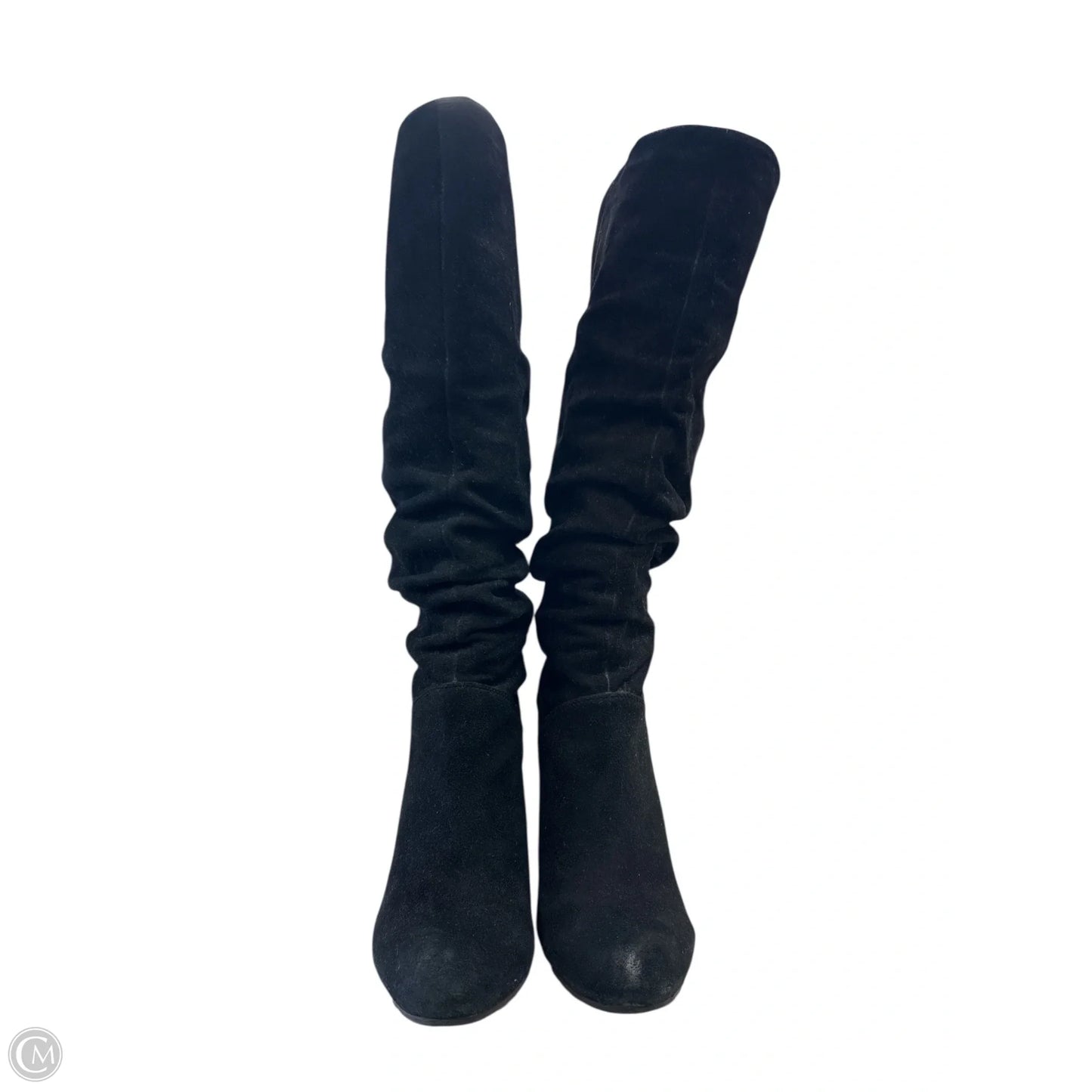 Boots Knee Heels By Nine West In Black, Size: 9.5