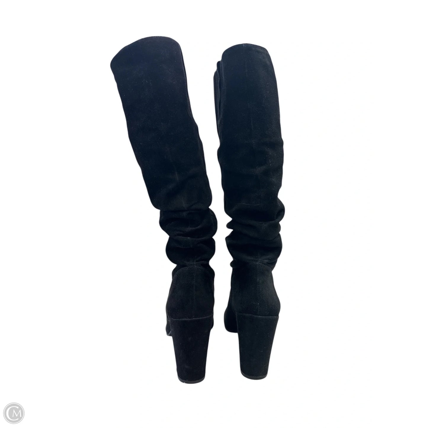 Boots Knee Heels By Nine West In Black, Size: 9.5