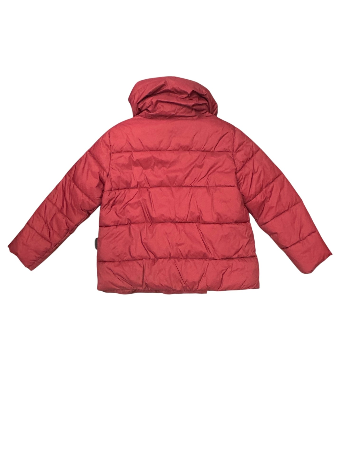 Coat Faux Fur & Sherpa By Banana Republic In Red, Size: M