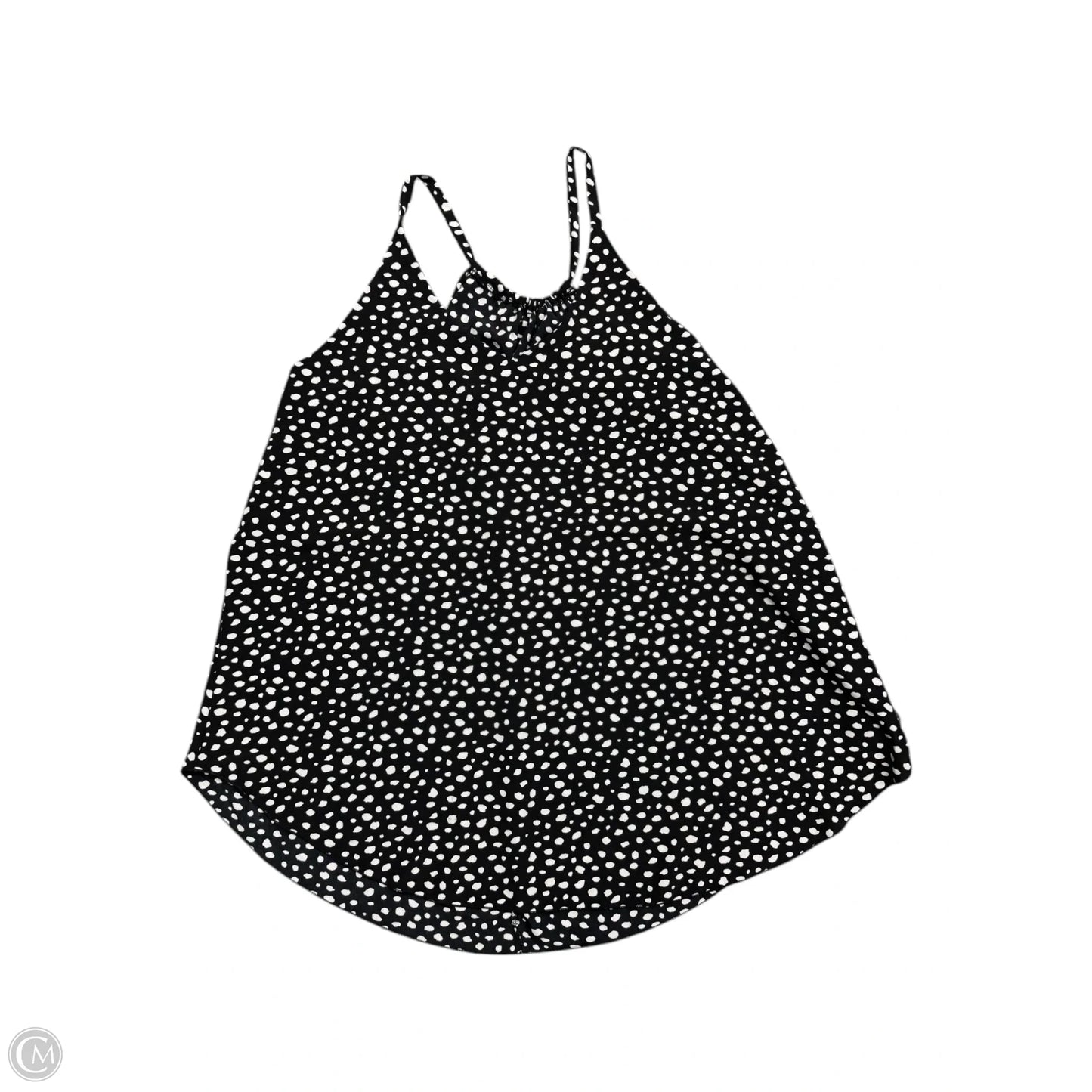 Top Sleeveless By Chicsoul In Black & White, Size: 1x