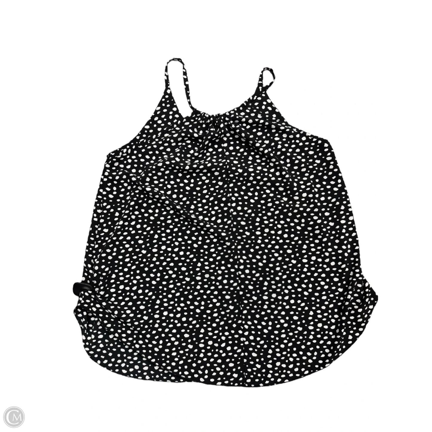 Top Sleeveless By Chicsoul In Black & White, Size: 1x