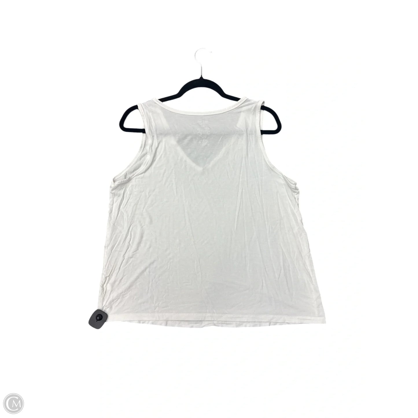 Top Sleeveless Basic By Nine West Apparel In White, Size: 1x