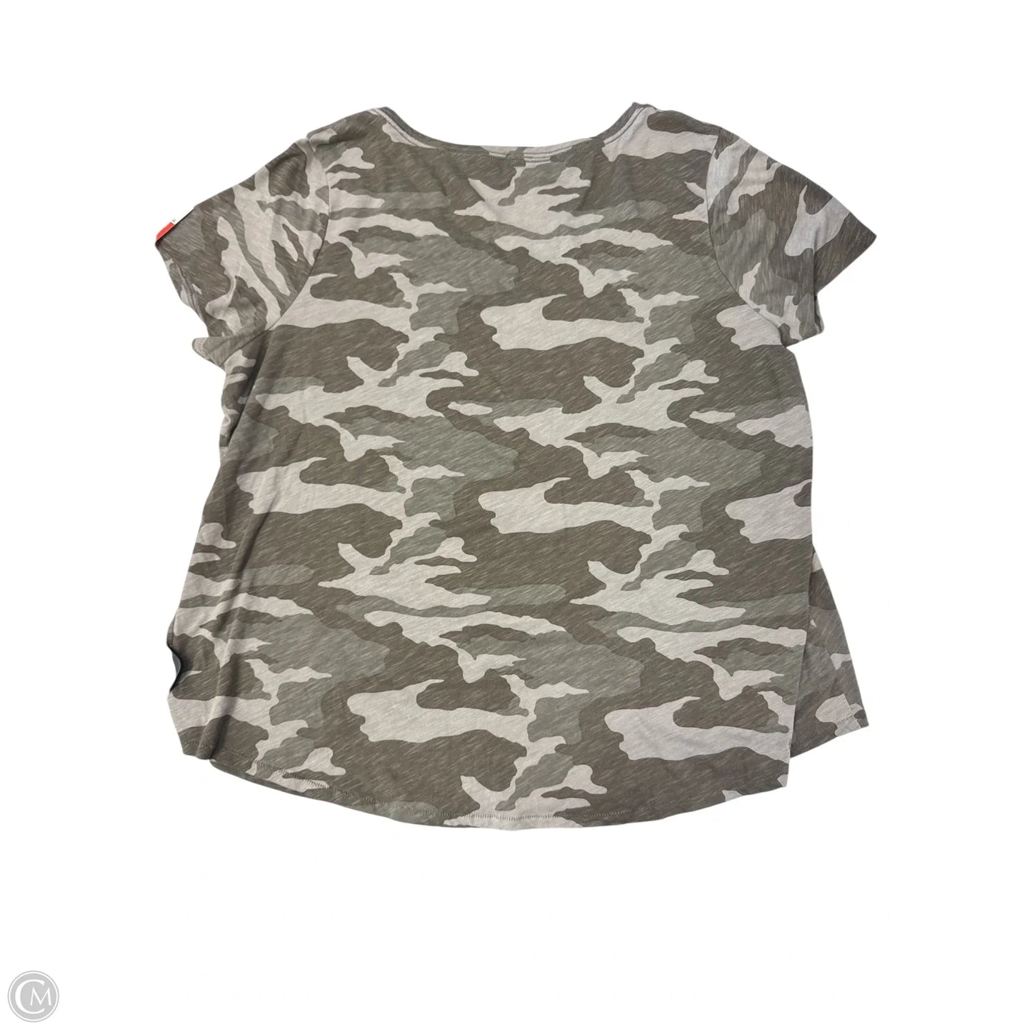 Top Short Sleeve By Sonoma In Camouflage Print, Size: 1x