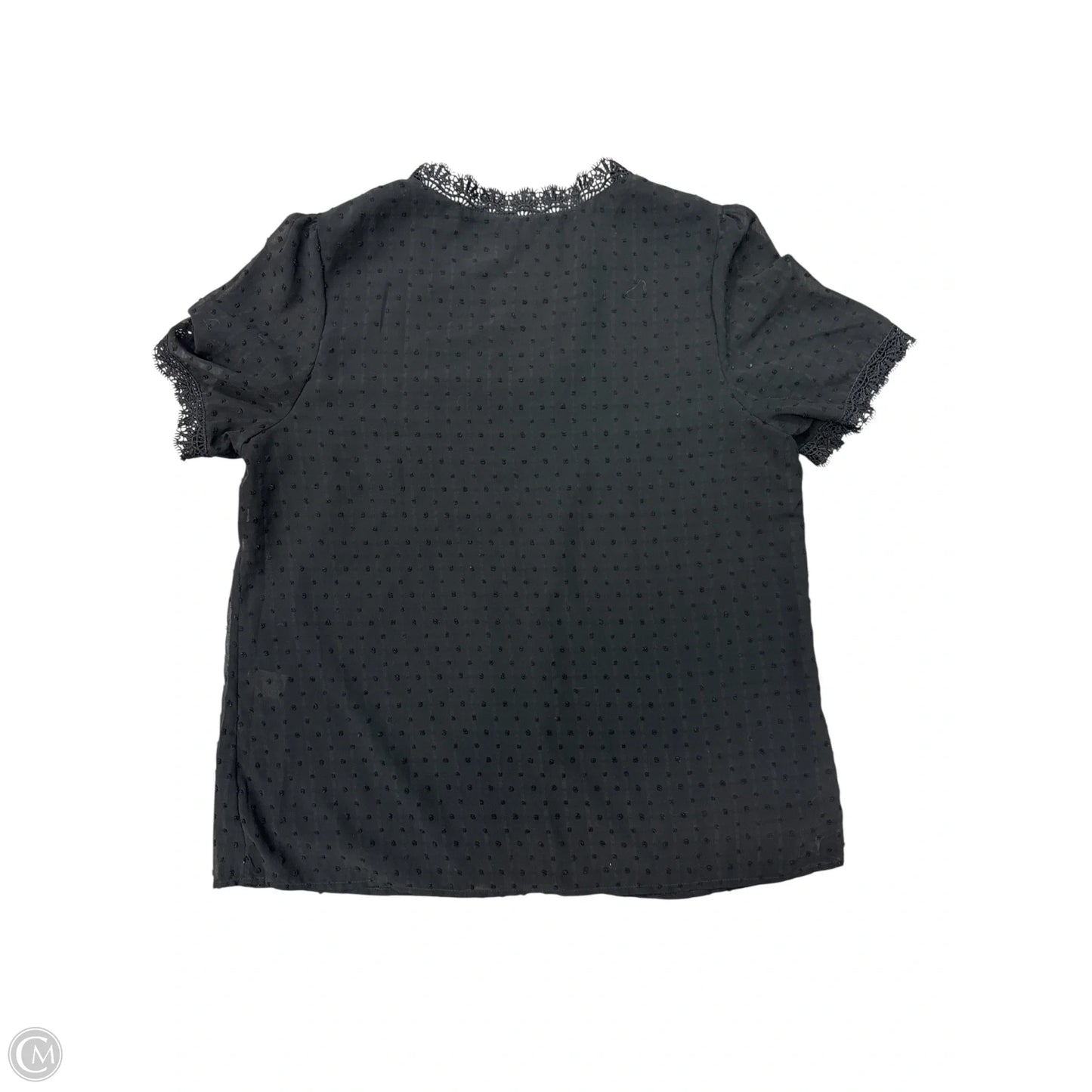 Top Short Sleeve By Clothes Mentor In Black, Size: Xl