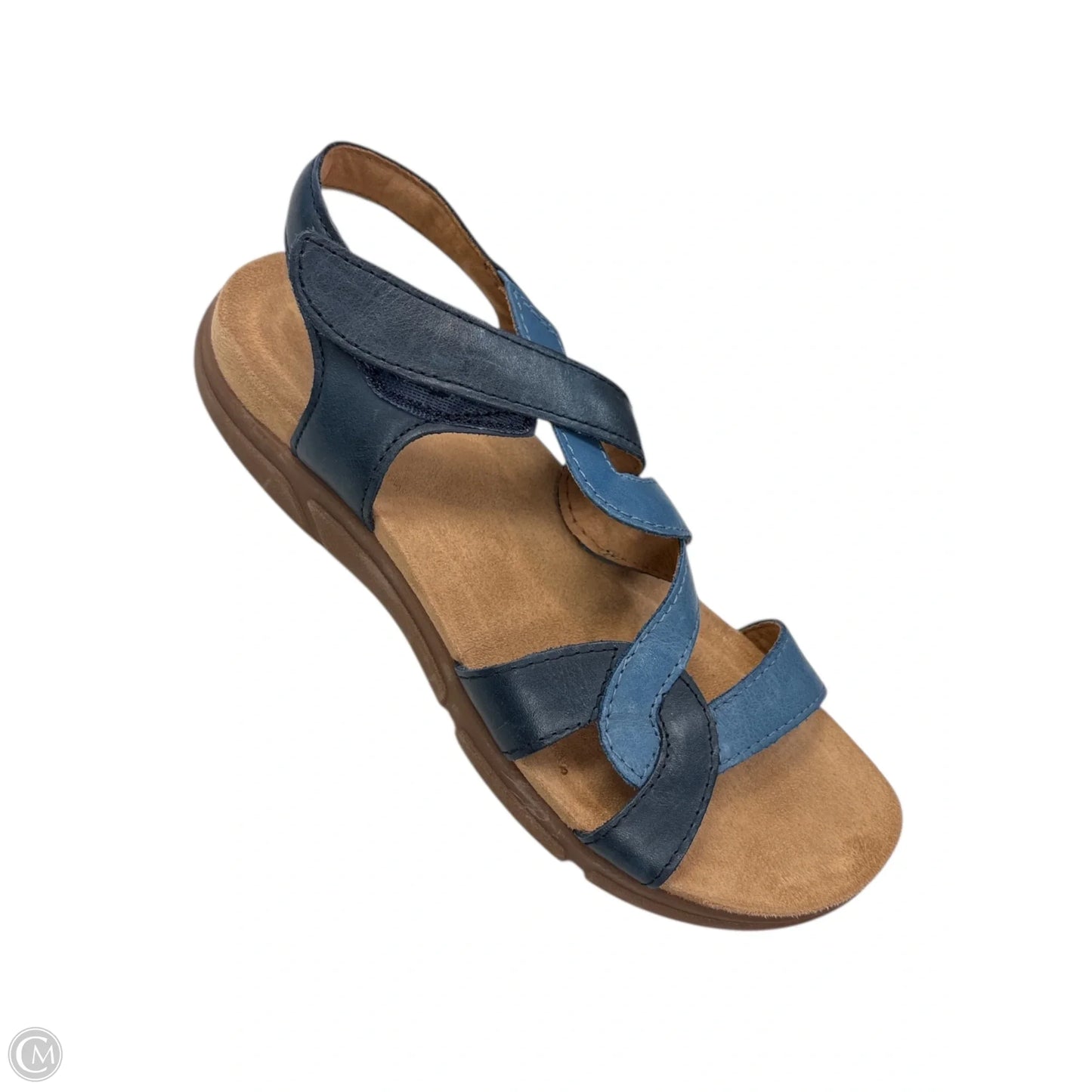 Sandals Flats By Easy Spirit In Blue, Size: 8.5