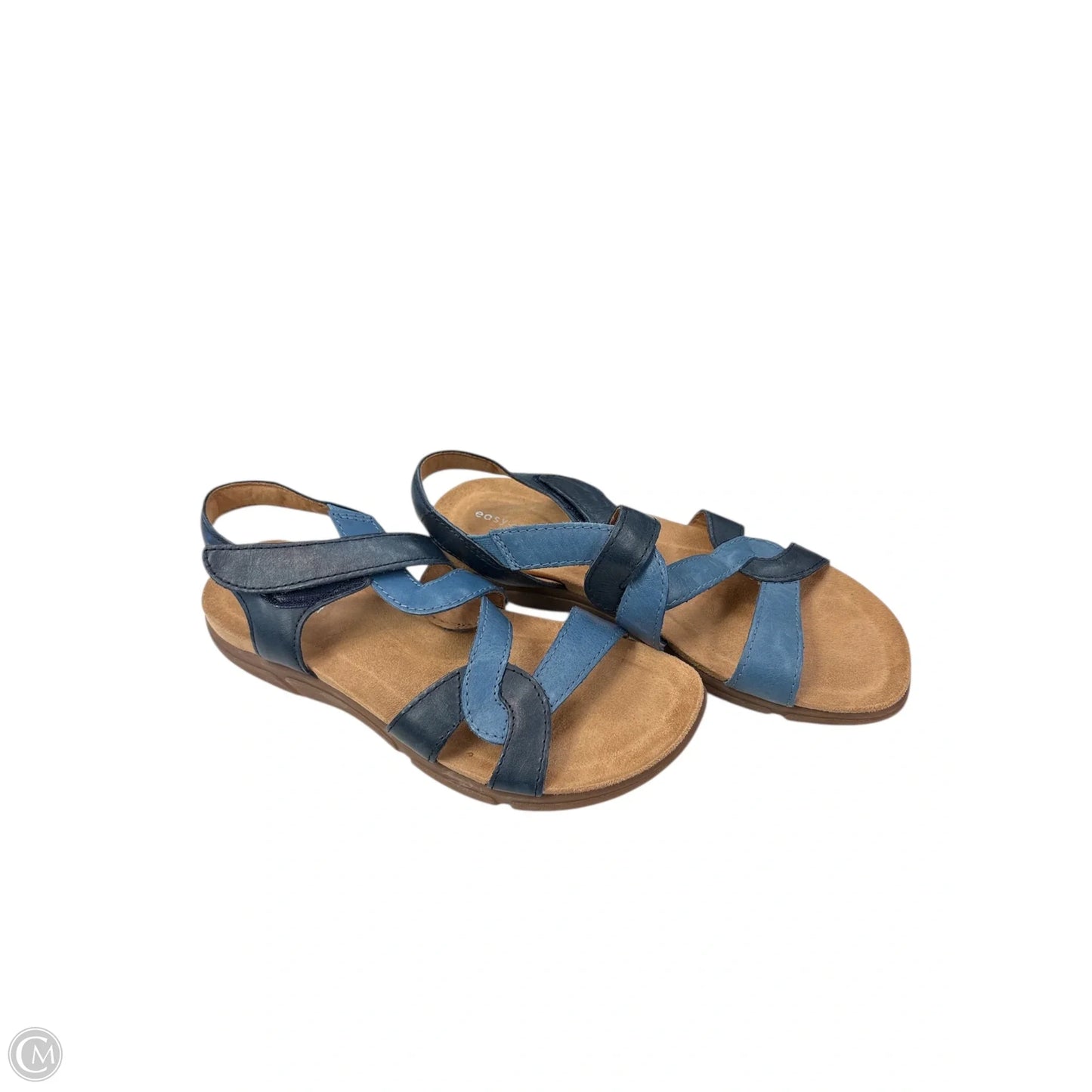 Sandals Flats By Easy Spirit In Blue, Size: 8.5