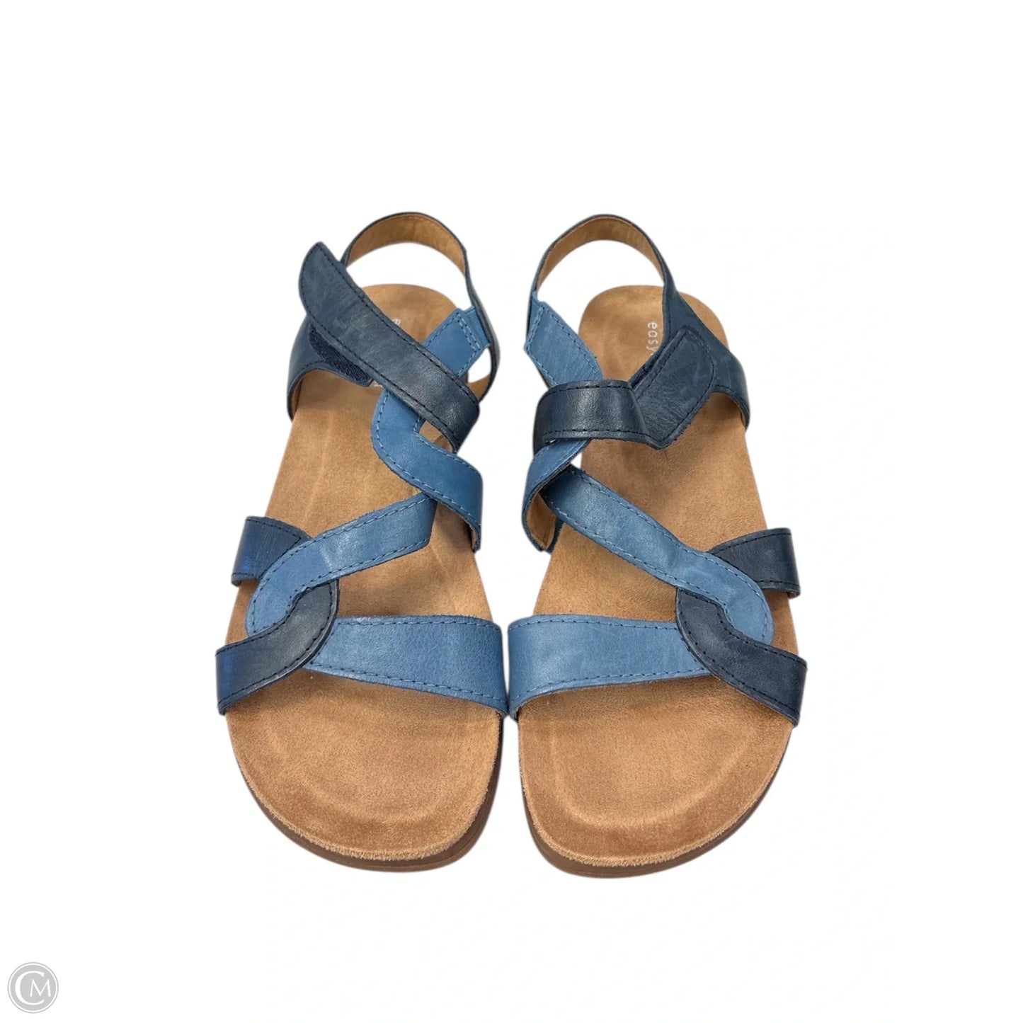 Sandals Flats By Easy Spirit In Blue, Size: 8.5