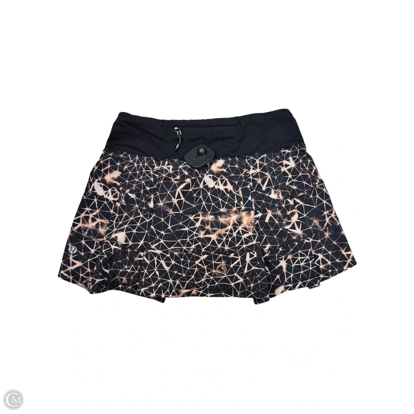 Athletic Skort By Lululemon In Black & Brown, Size: 2