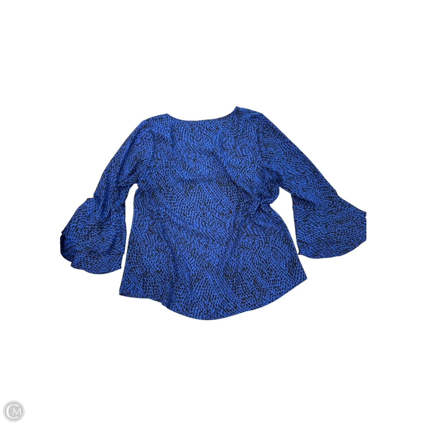 Top Long Sleeve By Apt 9 In Blue, Size: L