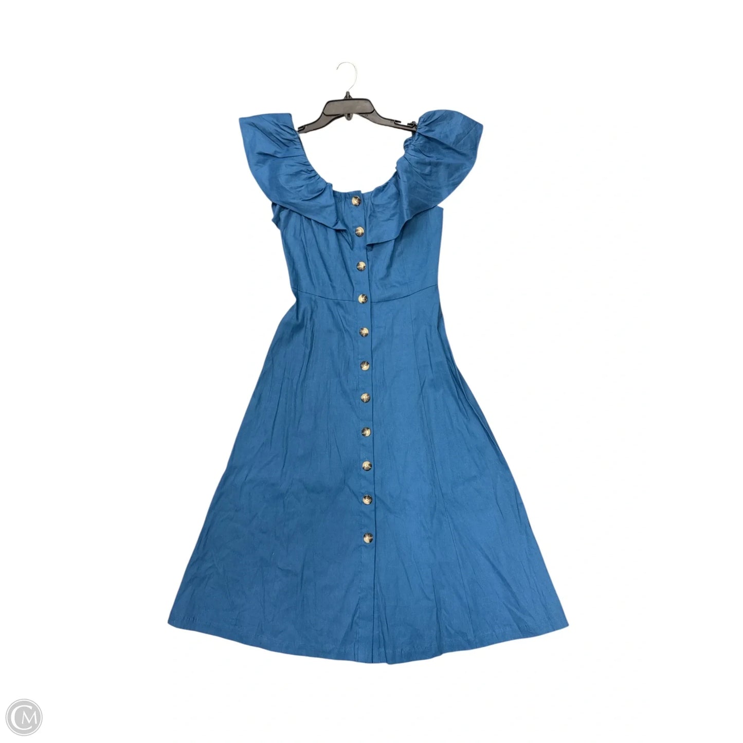 Dress Casual Midi By Antonio Melani In Blue, Size: 0