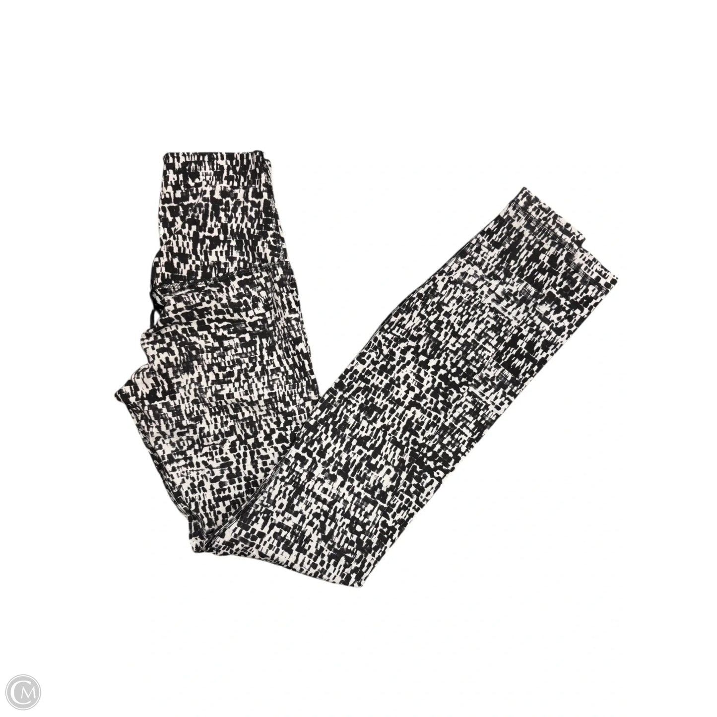 Athletic Pants By Lululemon In Black & White, Size: 2