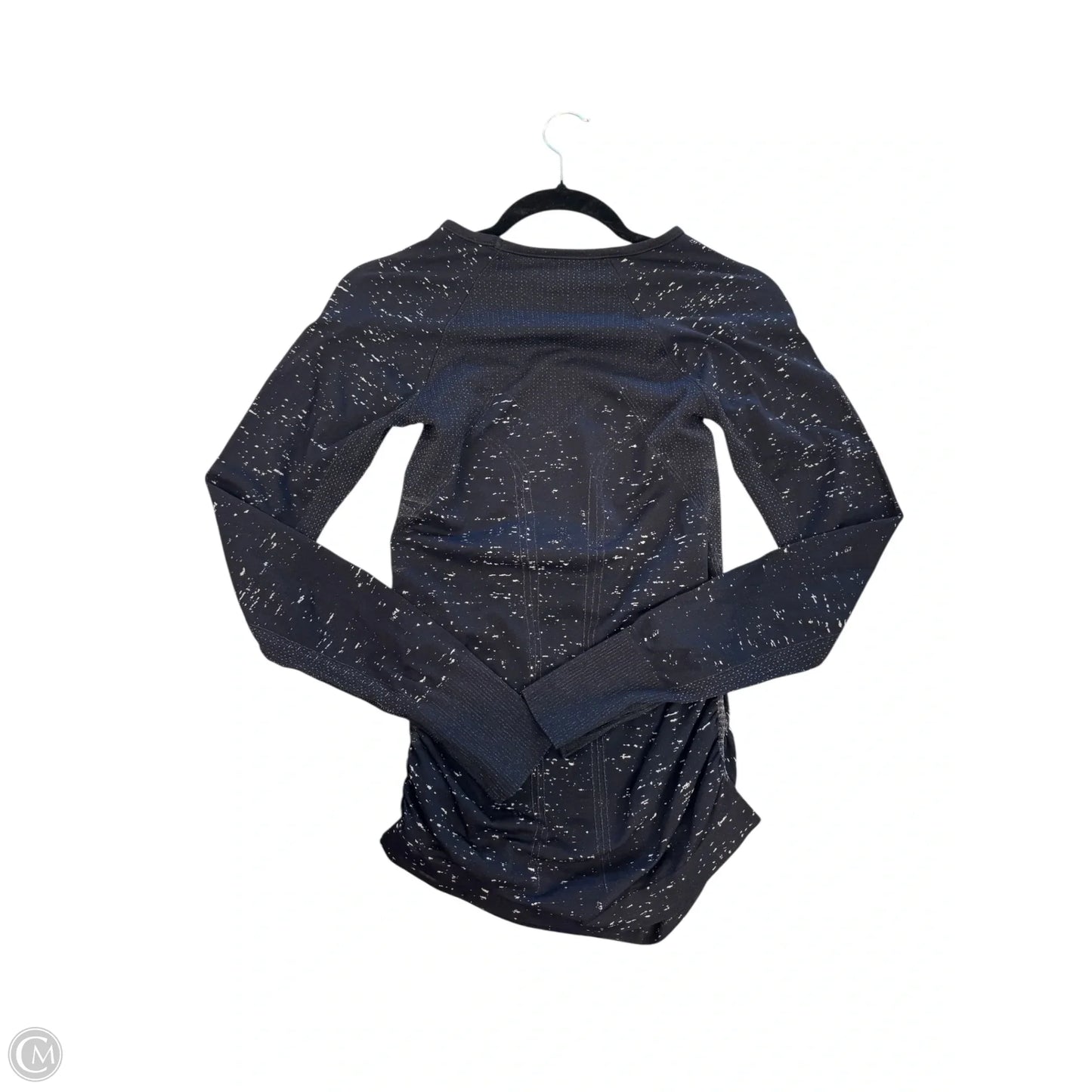 Athletic Top Long Sleeve Collar By Athleta In Black, Size: Xs