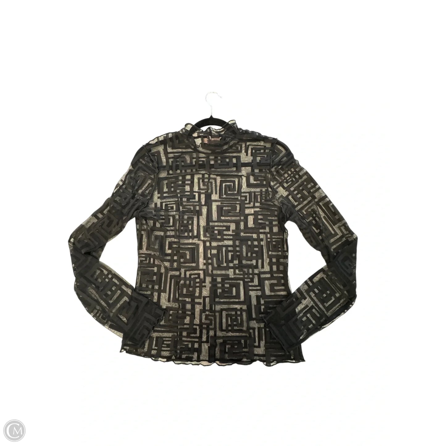 Top Long Sleeve By Clothes Mentor In Black, Size: L