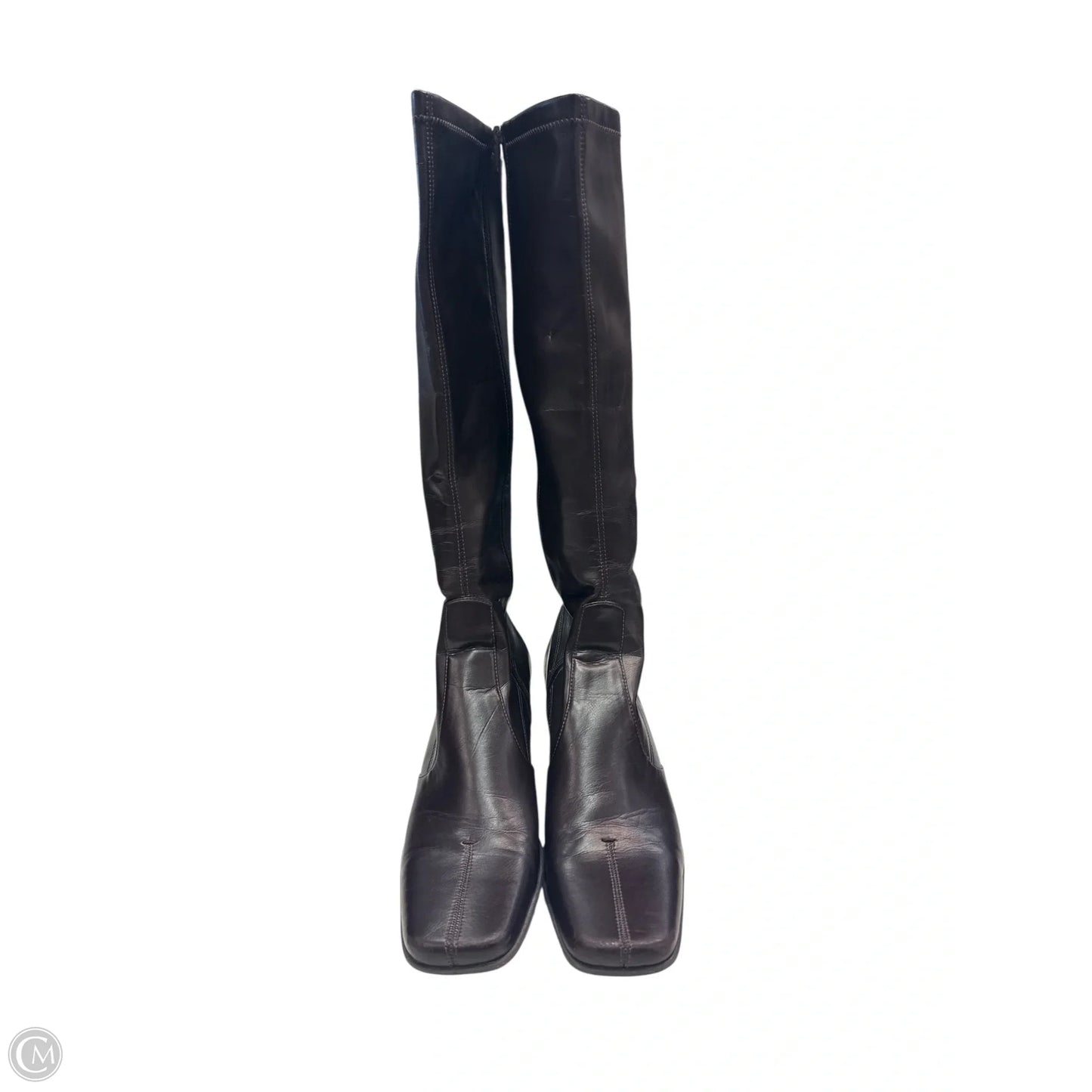 Boots Knee Heels By Franco Sarto In Brown, Size: 9.5