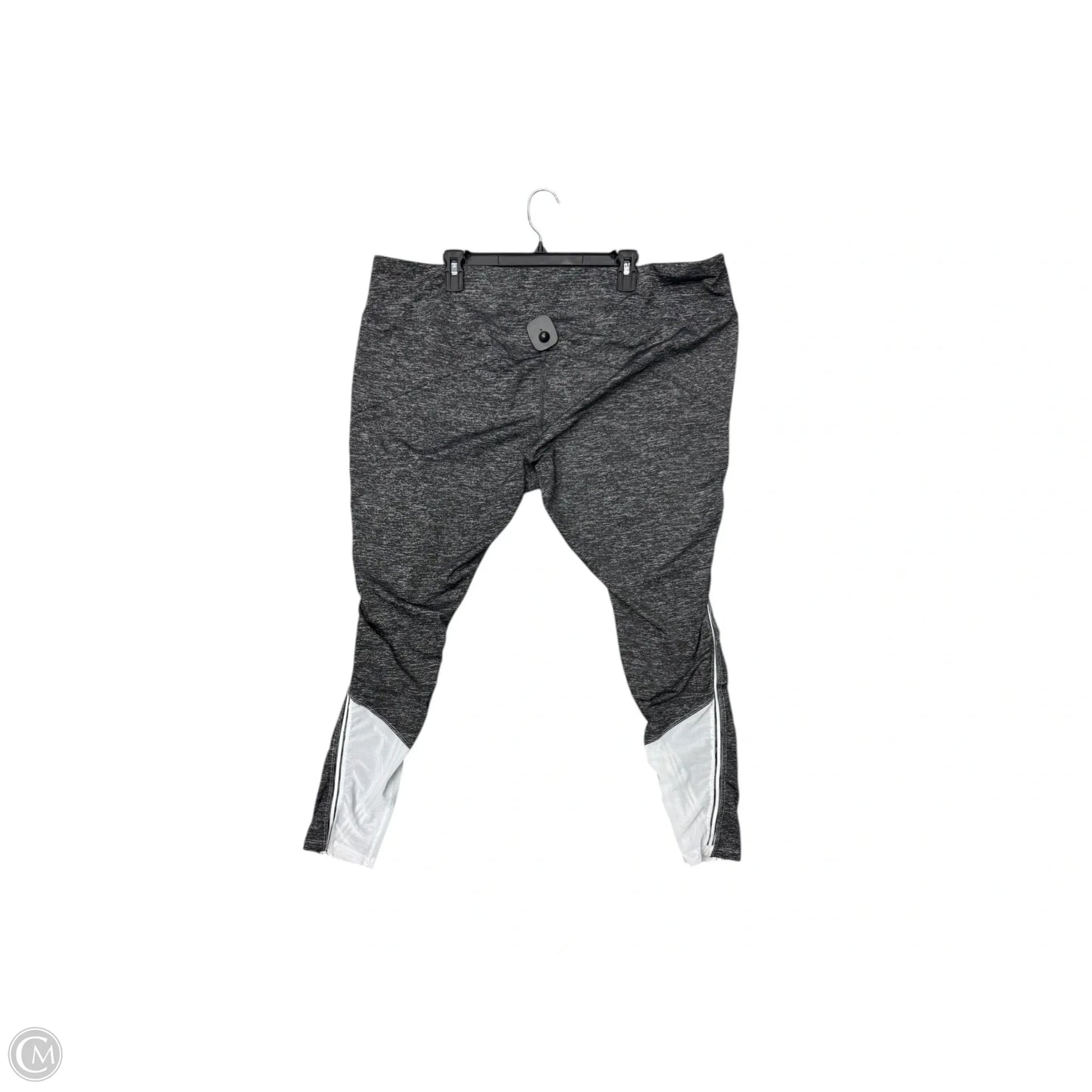 Athletic Leggings By Mta Pro In Grey, Size: 3x