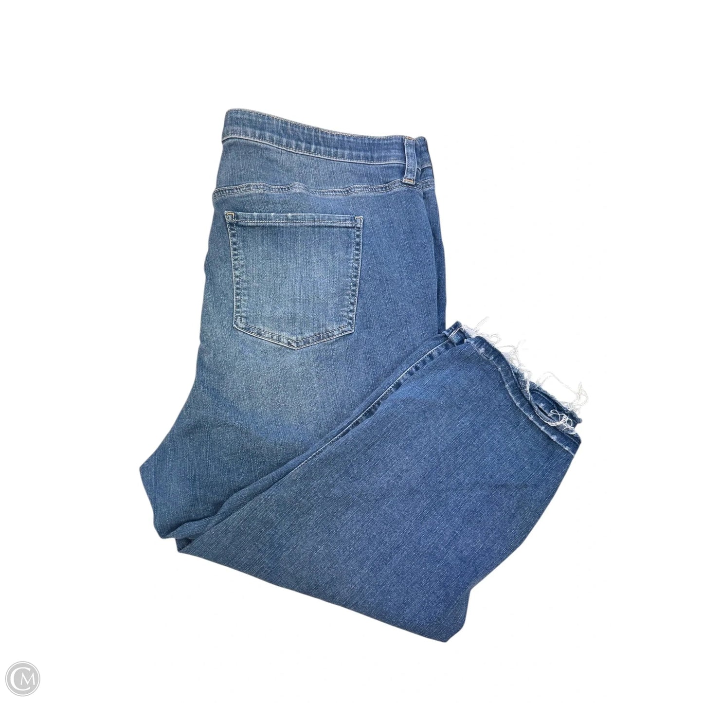 Jeans Cropped By Torrid In Blue Denim, Size: 22