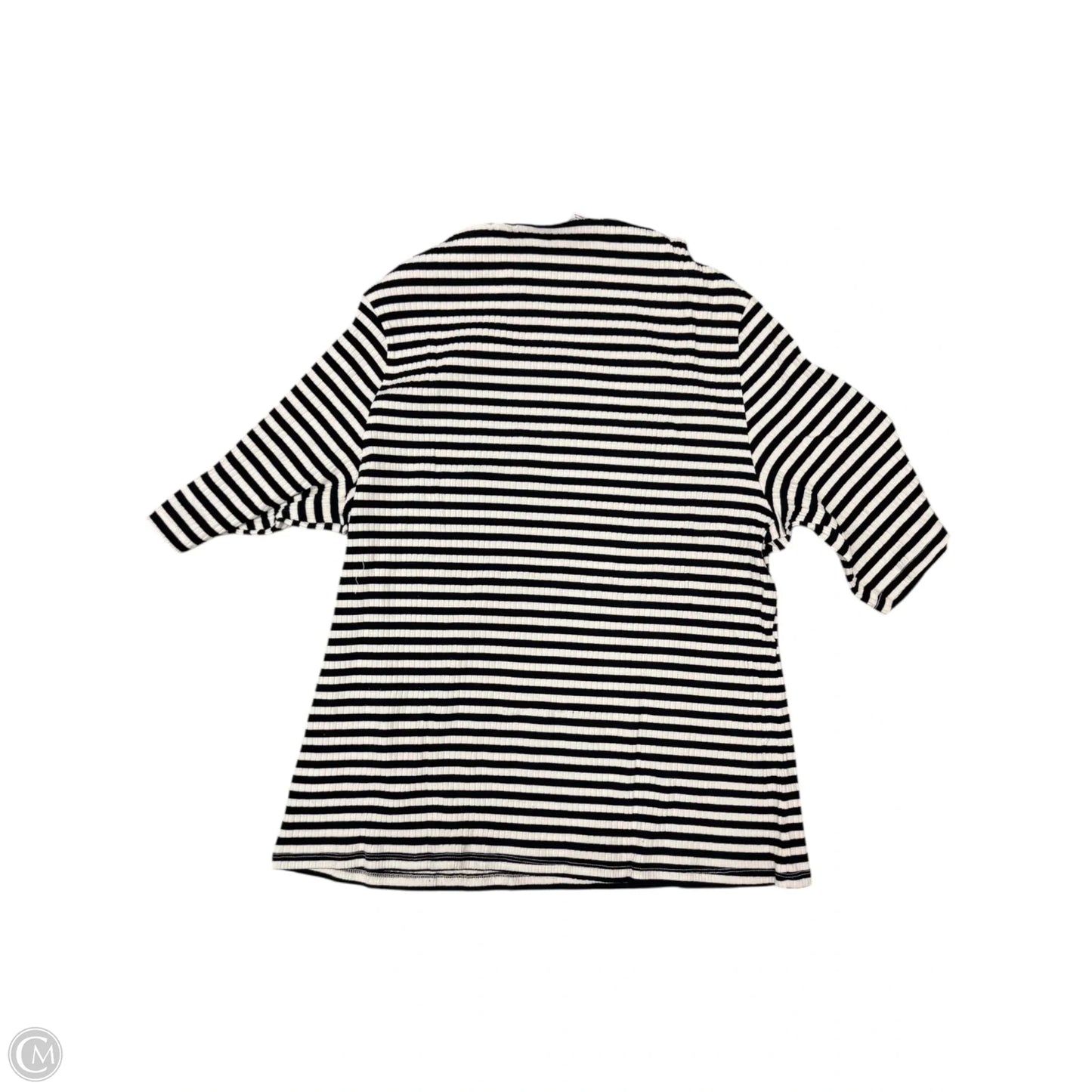 Blouse 3/4 Sleeve By Old Navy In Black, Size: Xxl