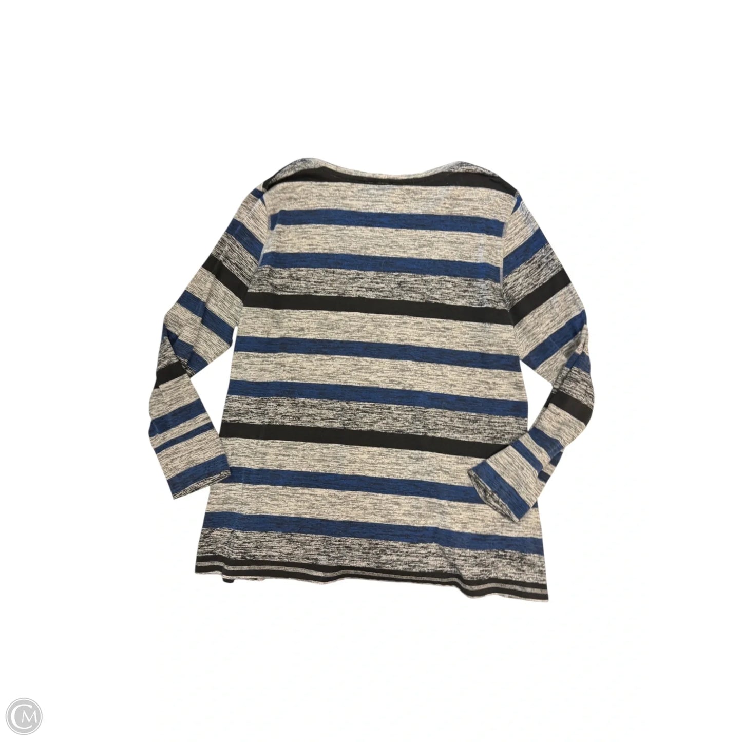 Top Long Sleeve By Christopher And Banks In Blue & Grey, Size: Xl