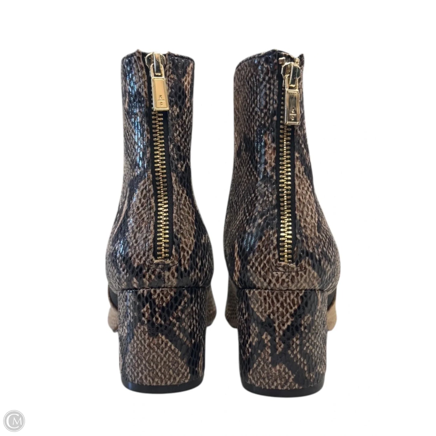 Boots Ankle Heels By Kenneth Cole In Animal Print, Size: 6.5