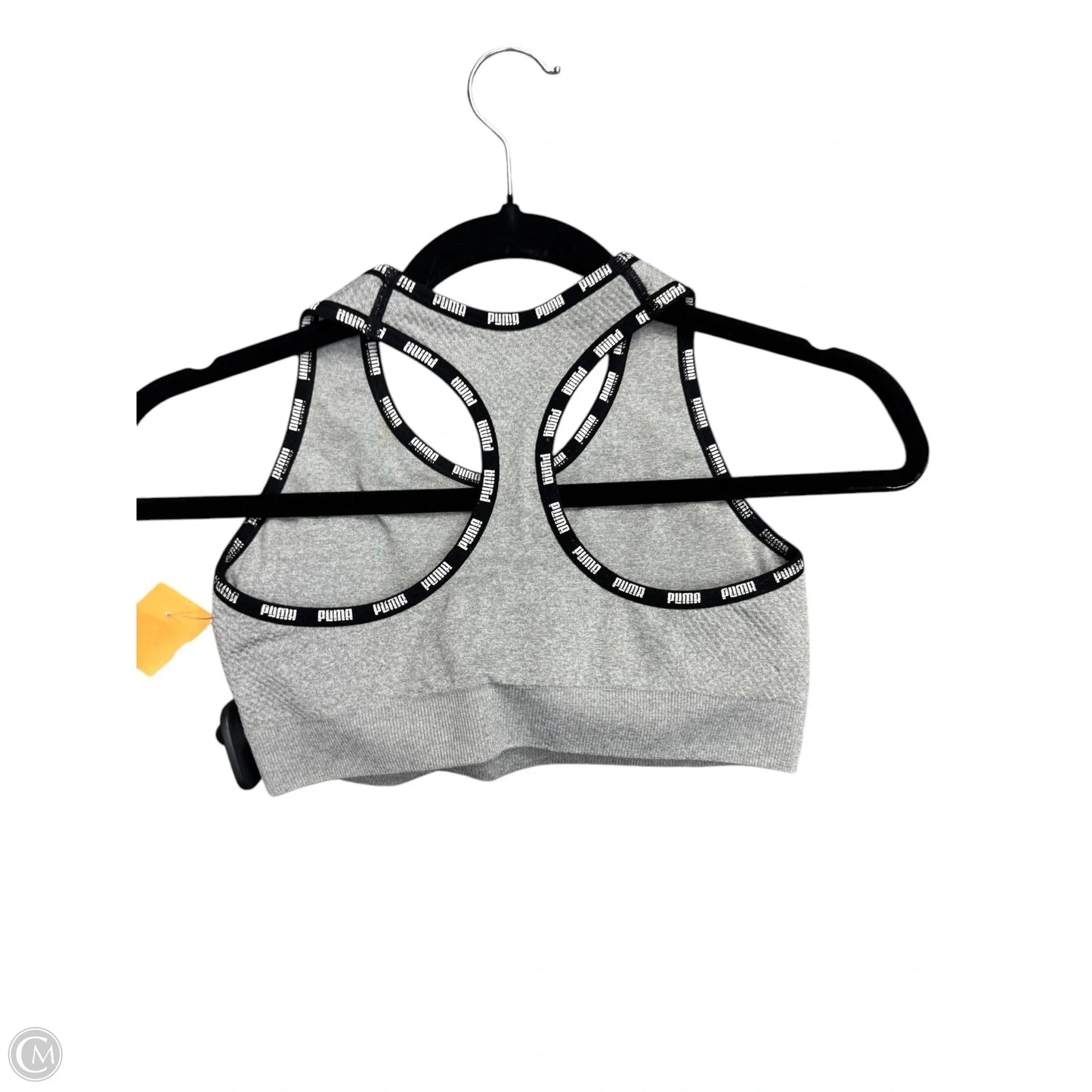 Athletic Bra By Puma In Grey, Size: Sp