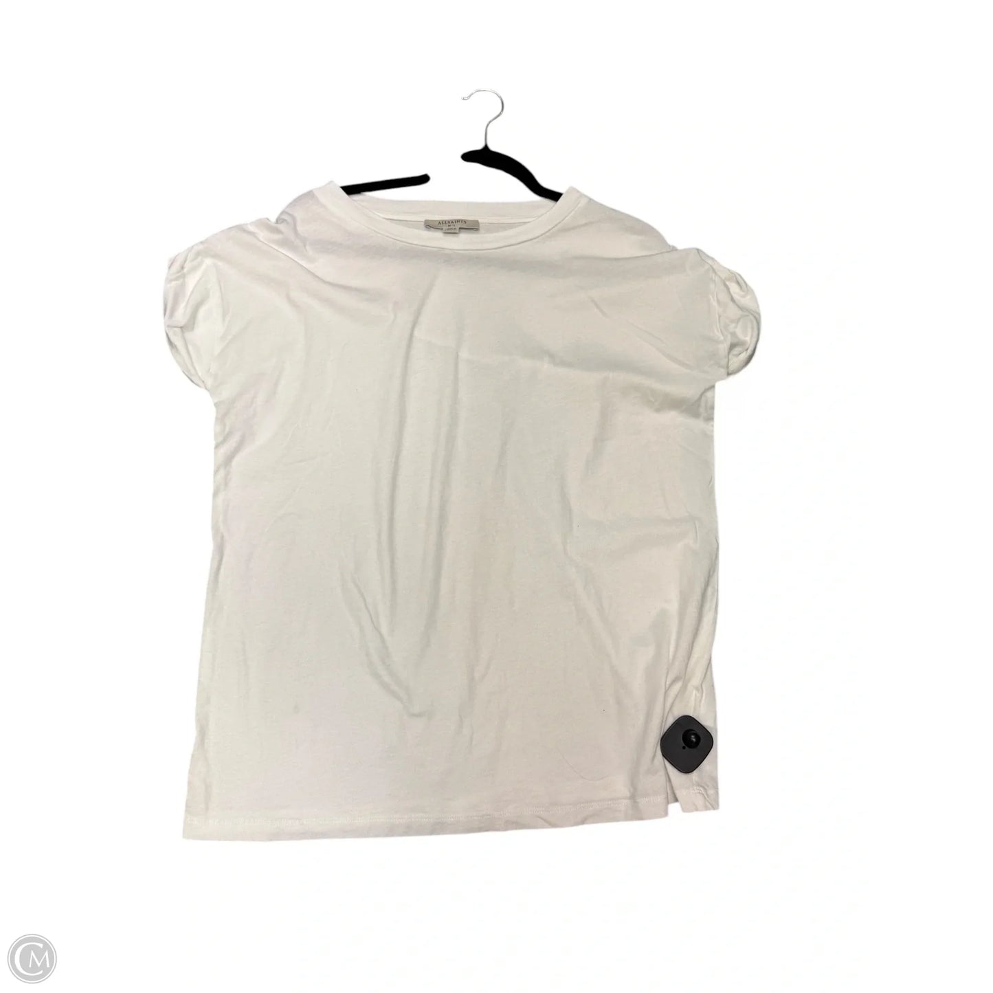 Top Short Sleeve Designer By All Saints In White, Size: M