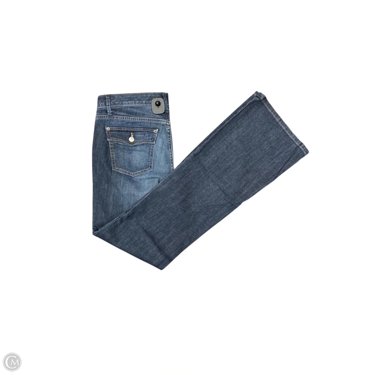 Jeans Straight By Banana Republic In Blue Denim, Size: 6