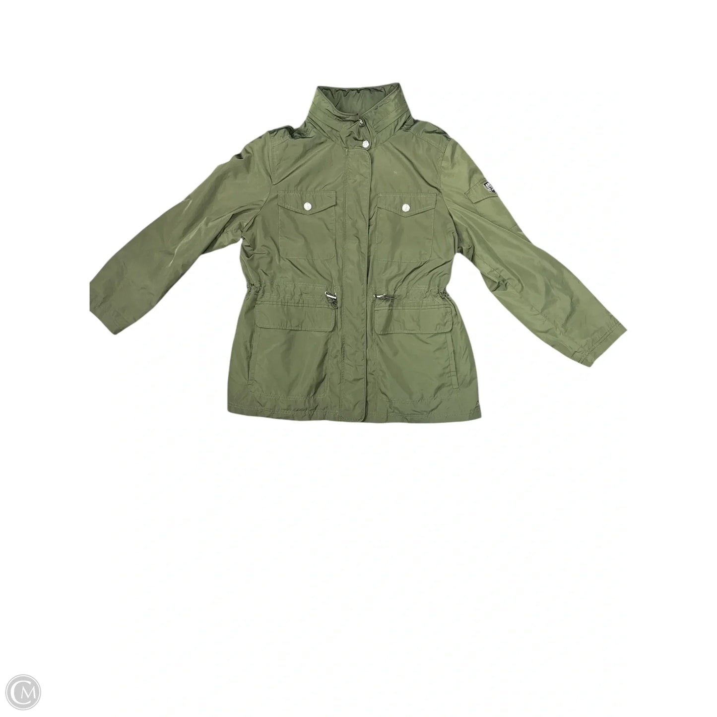 Jacket Windbreaker By Vince Camuto In Green, Size: Xl