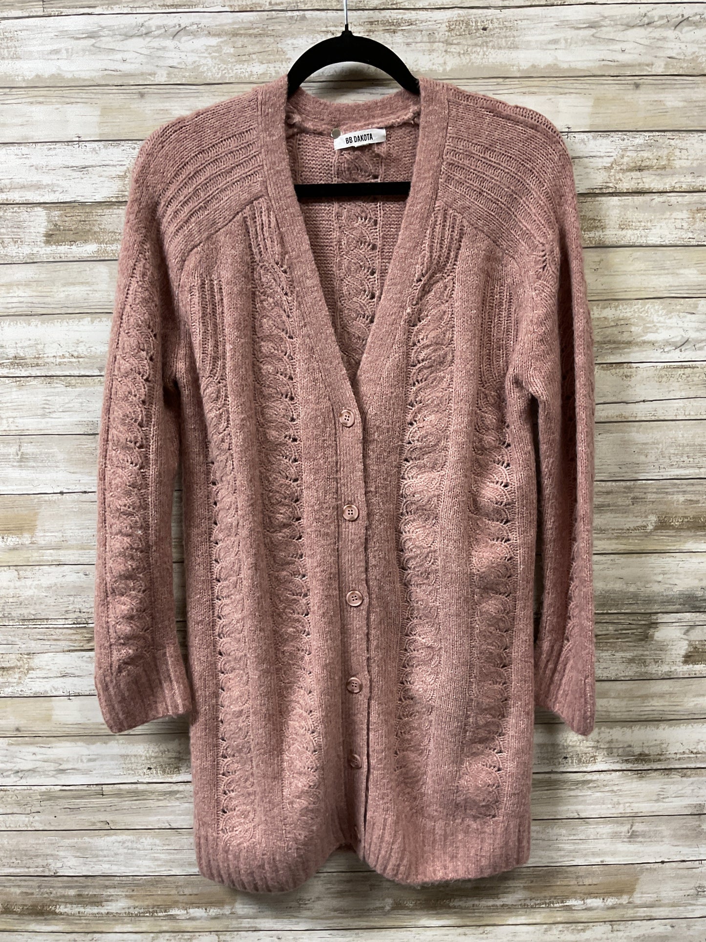 Cardigan By Bb Dakota In Pink, Size:M