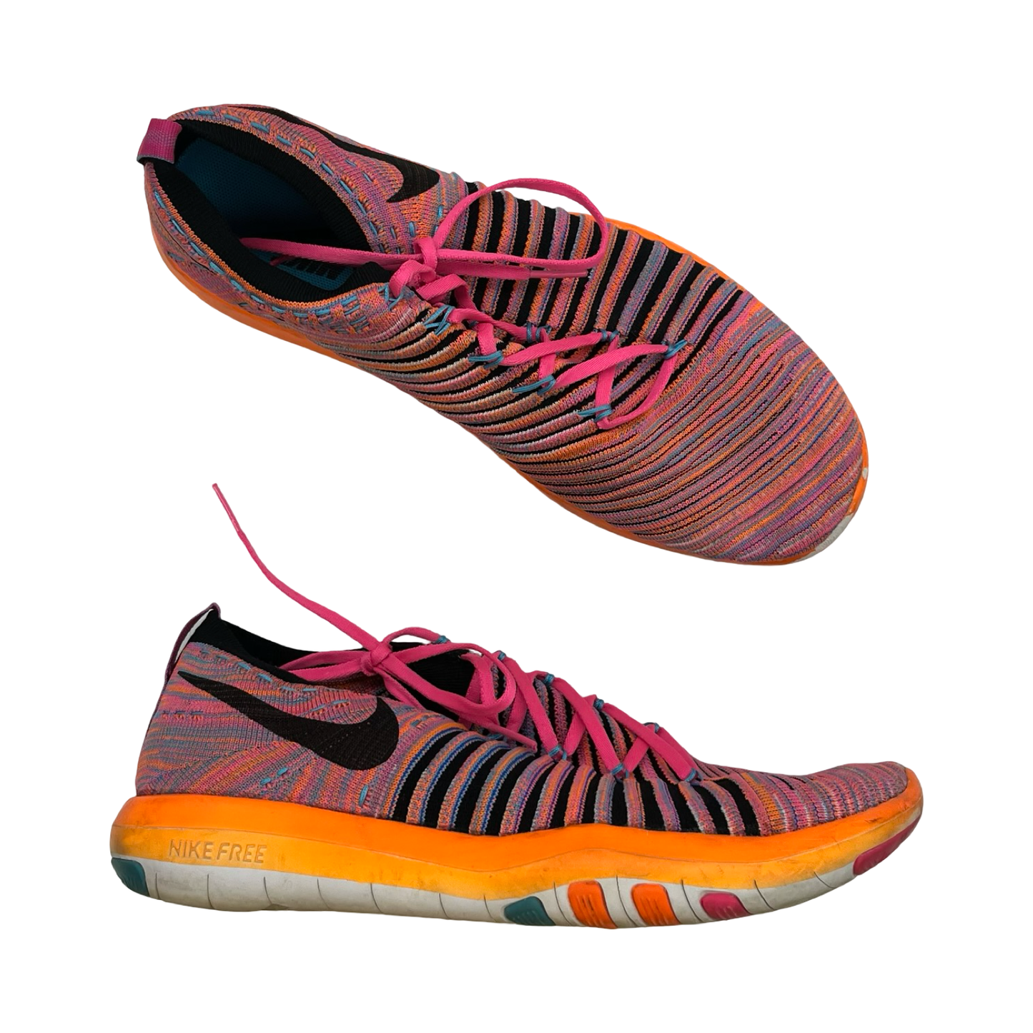Shoes Athletic By Nike In Orange & Pink, Size:9.5