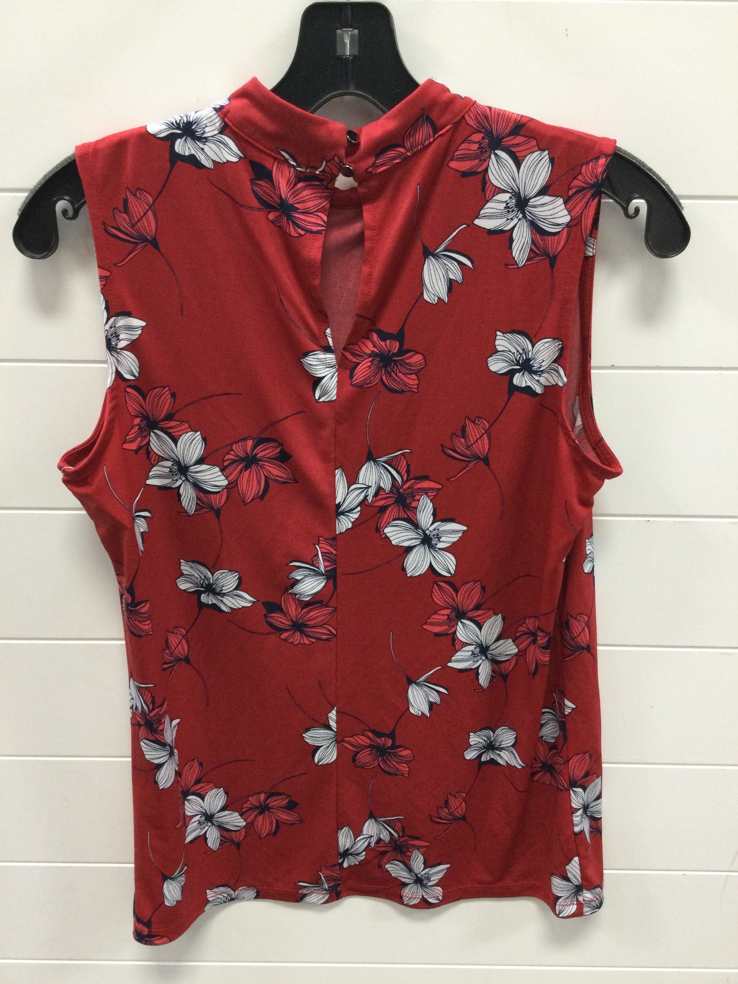 Top Sleeveless By Banana Republic In Red, Size:Xs