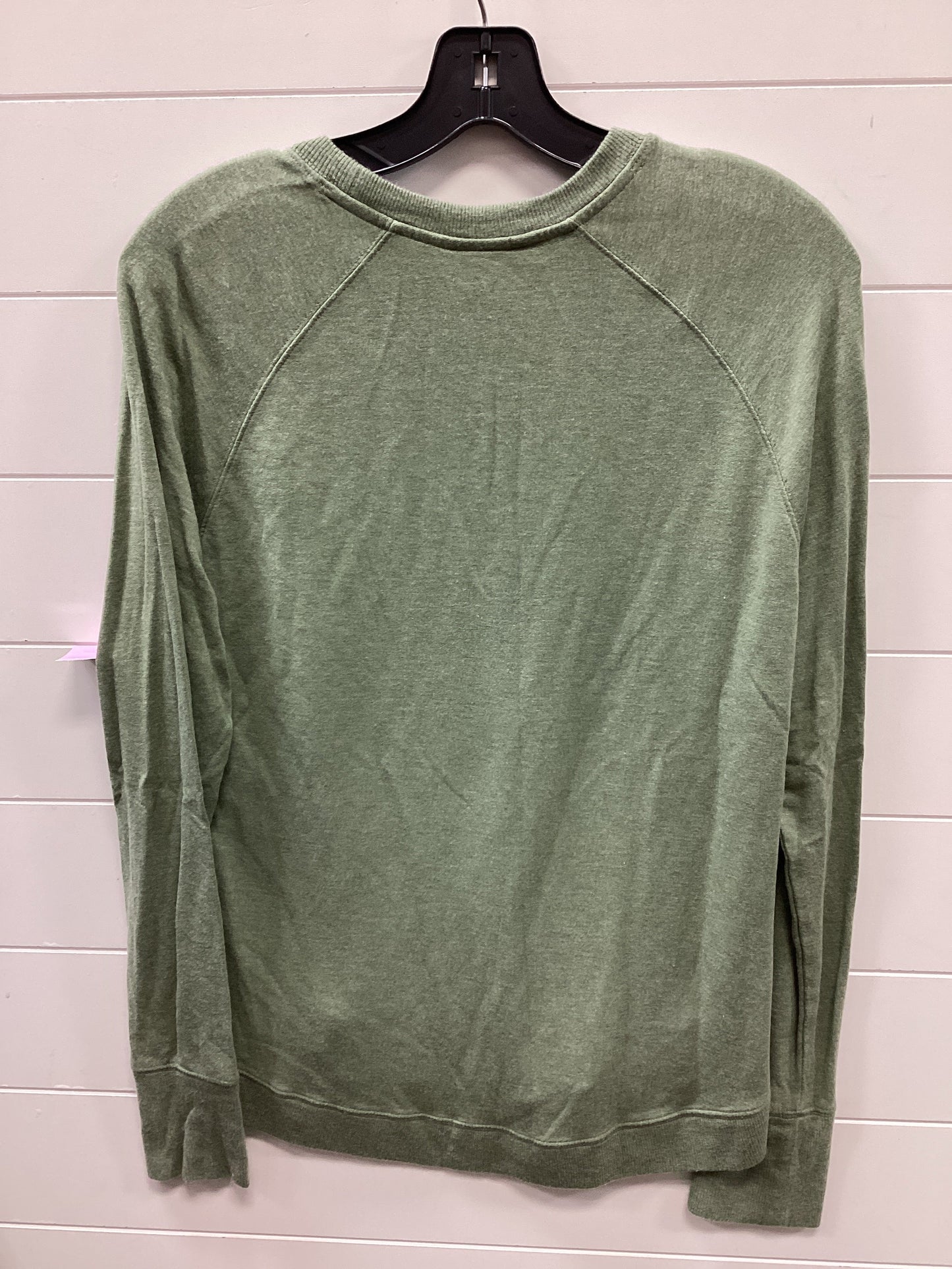 Athletic Top Ls Crewneck By Athleta In Green, Size:M