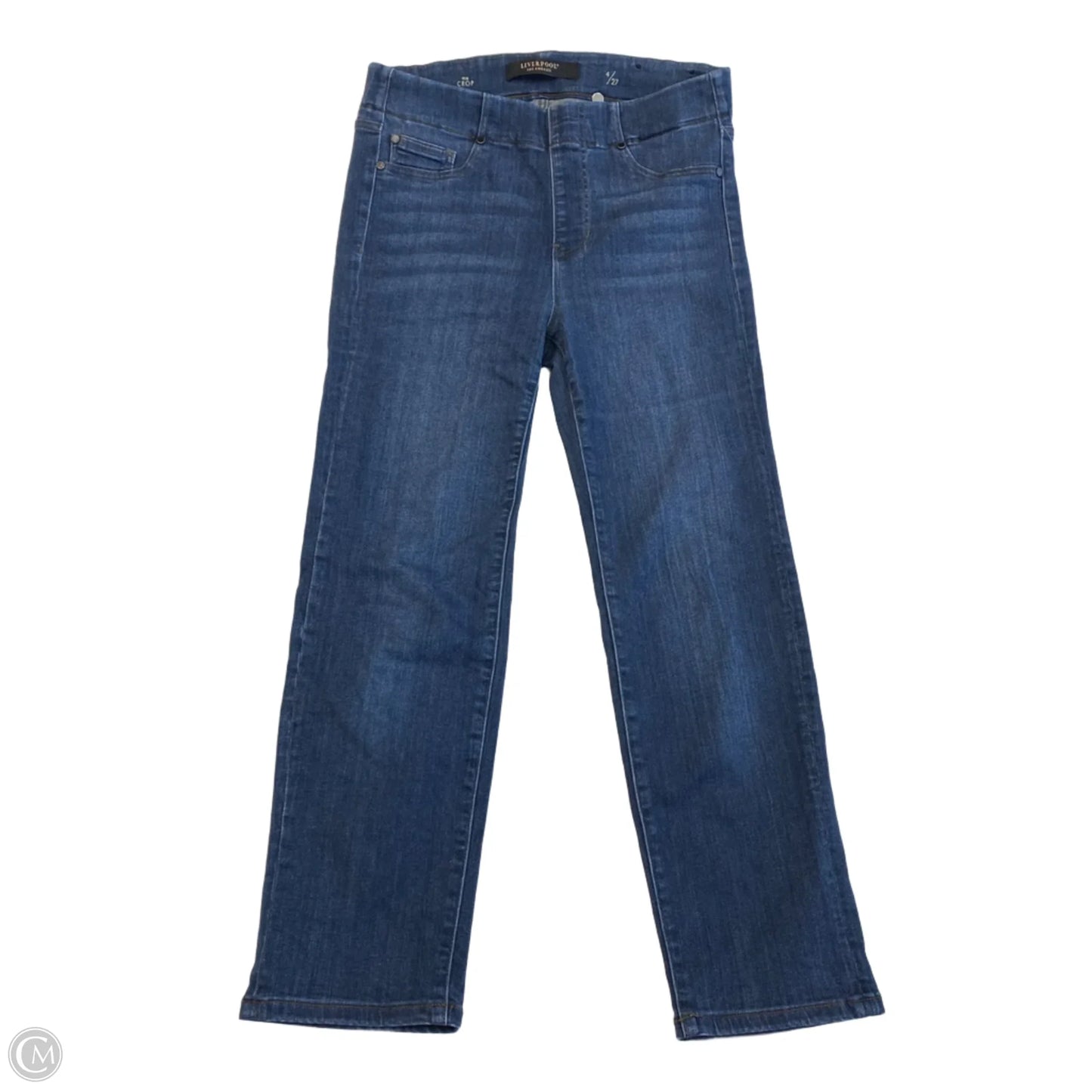 Jeans Skinny By Liverpool In Blue Denim, Size: 4