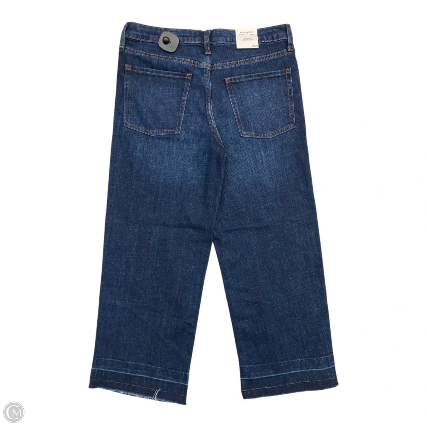 Jeans Flared By Banana Republic In Blue Denim, Size: 8