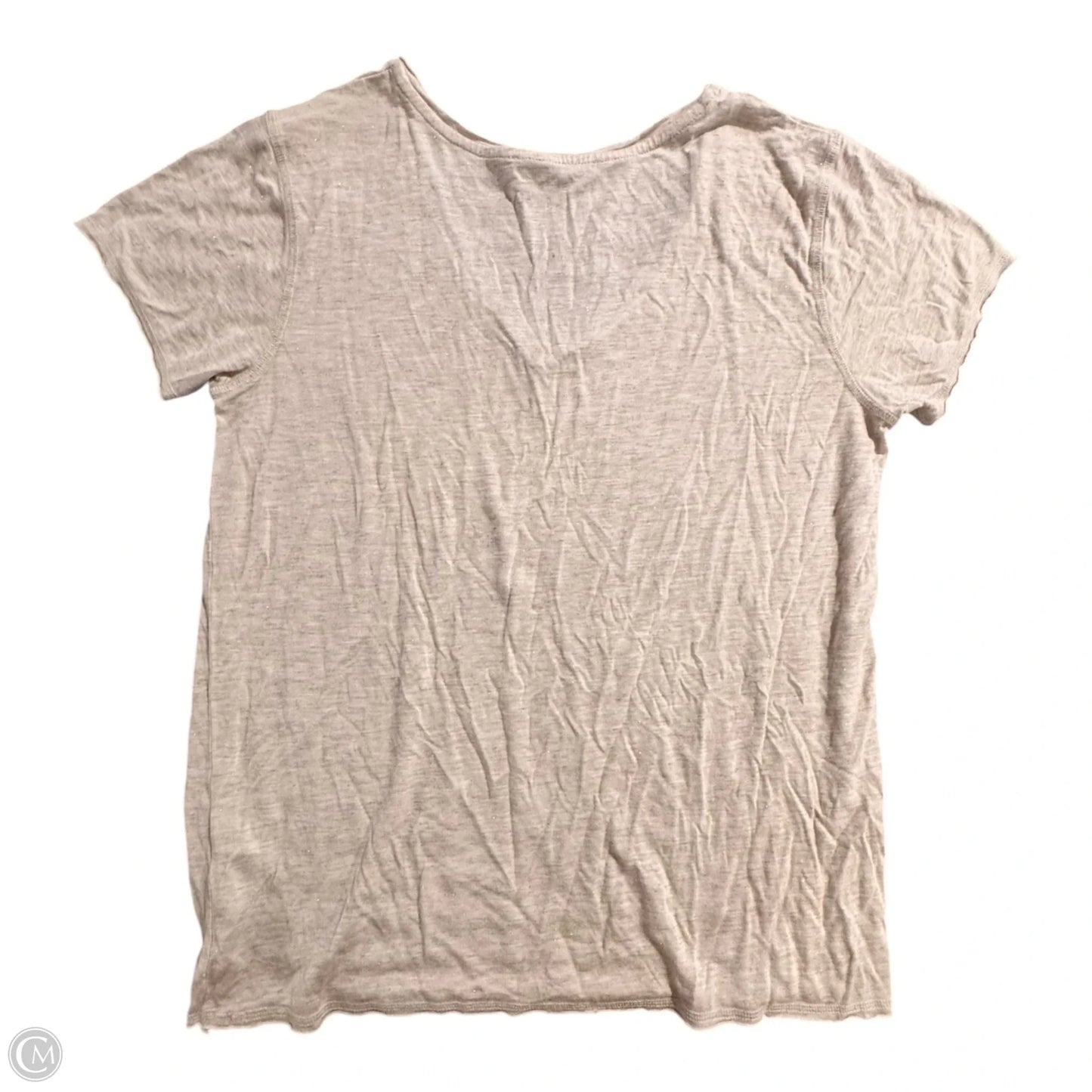 Top Short Sleeve Designer By All Saints In Gold, Size: L