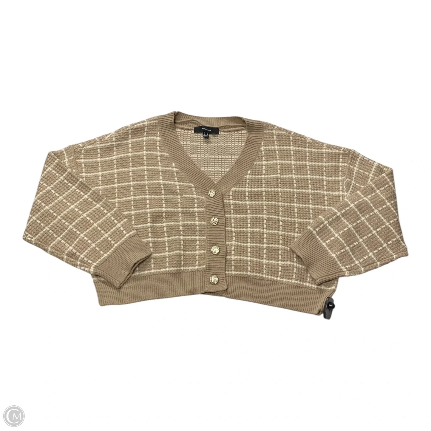 Sweater Cardigan By Vero Moda In Tan, Size: M