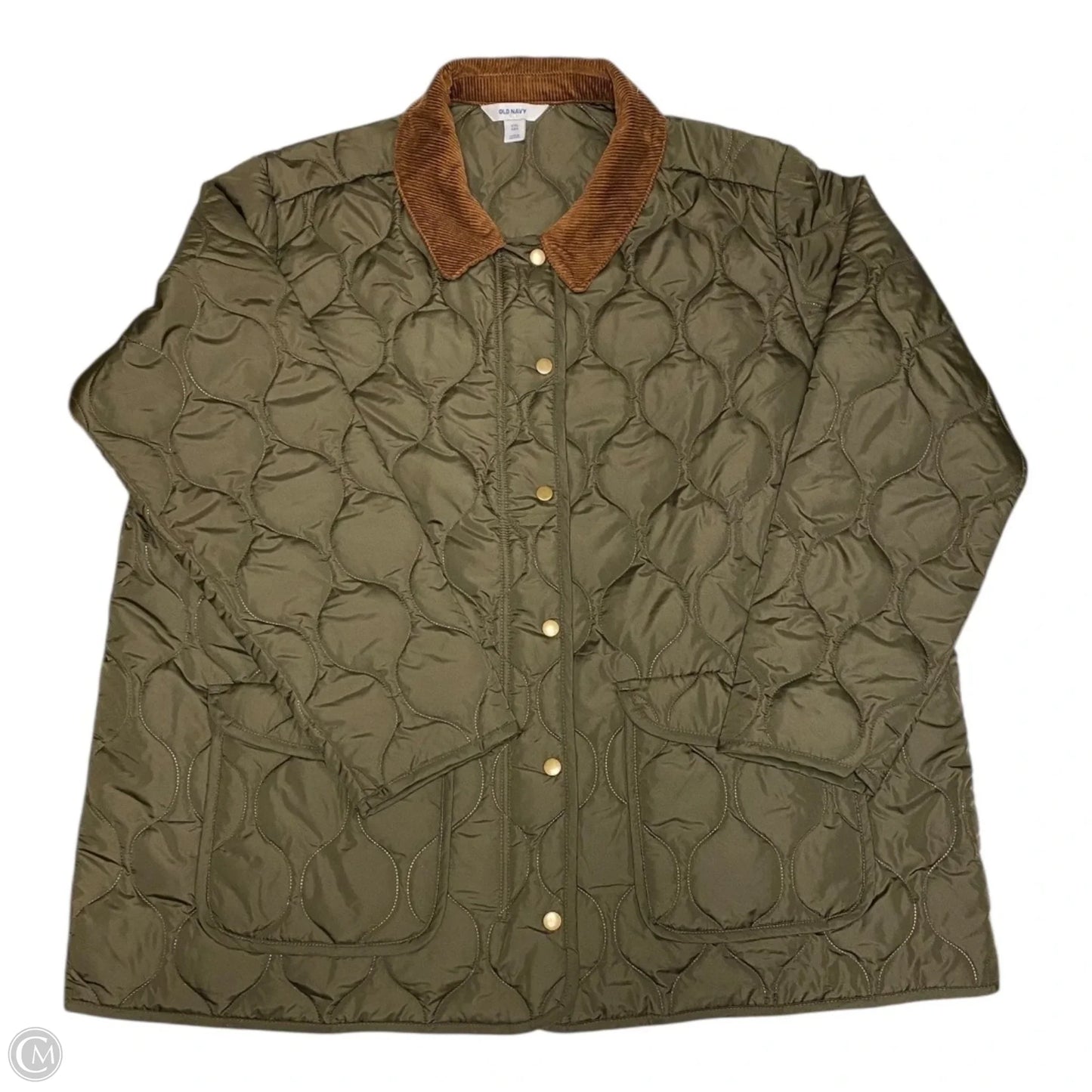 Jacket Puffer & Quilted By Old Navy In Green, Size: Xxl