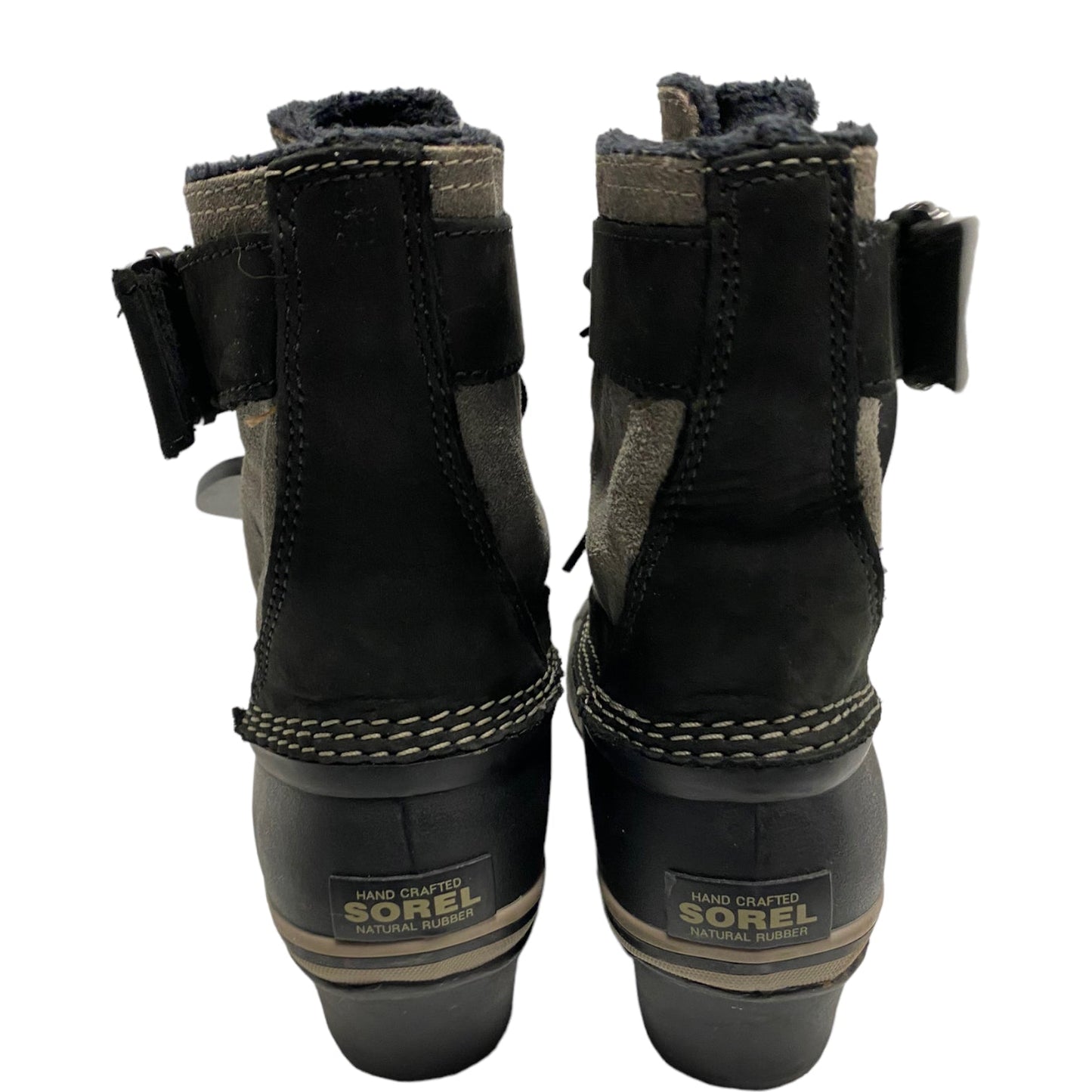 Boots Ankle Heels Desiger By Sorel Size: 6