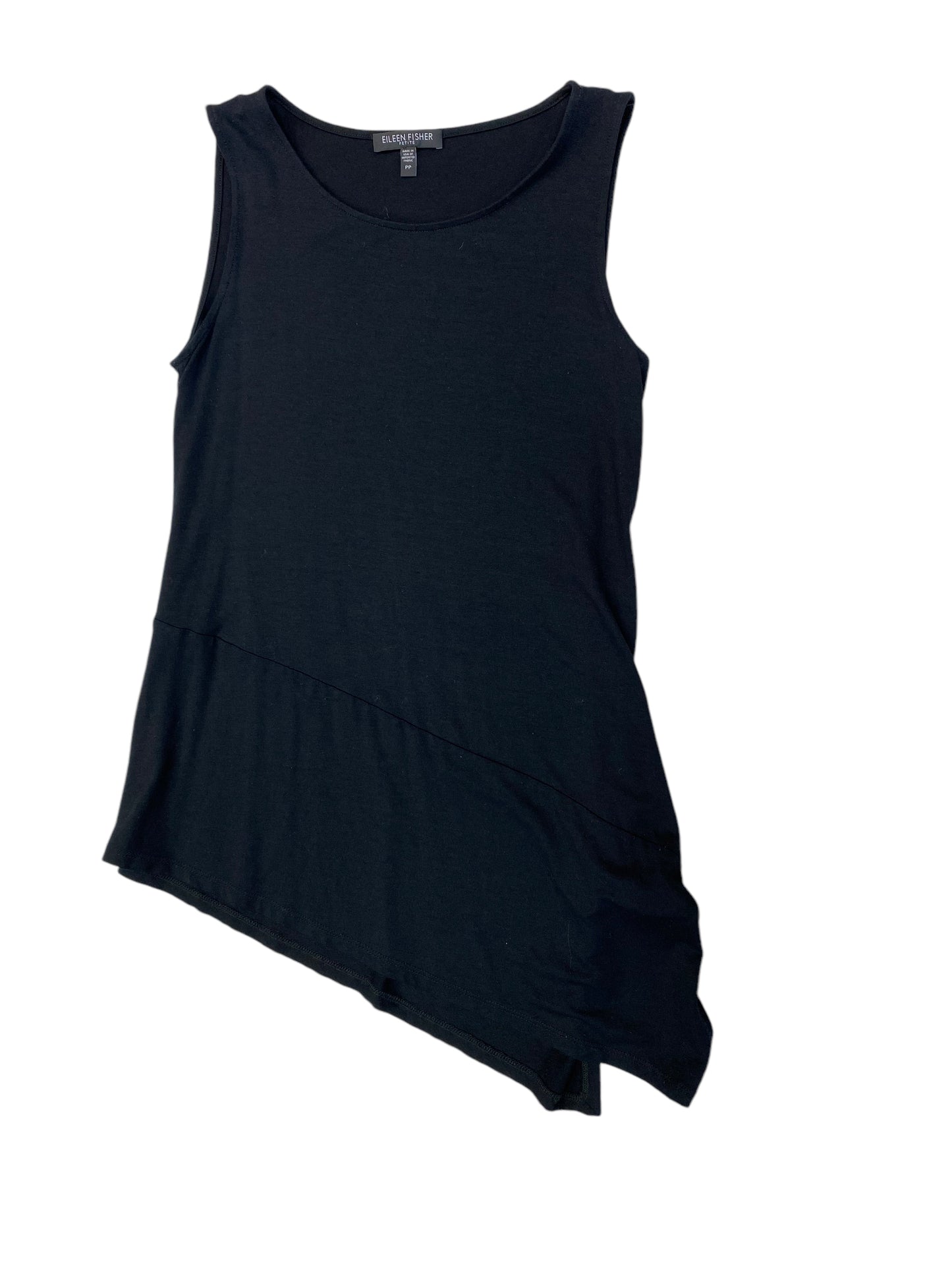 Top Sleeveless Designer By Eileen Fisher In Black, Size: Petite Xs