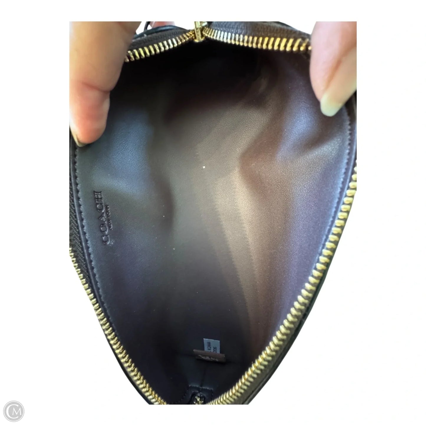 Makeup Bag Designer Tag By Coach, Size: Medium