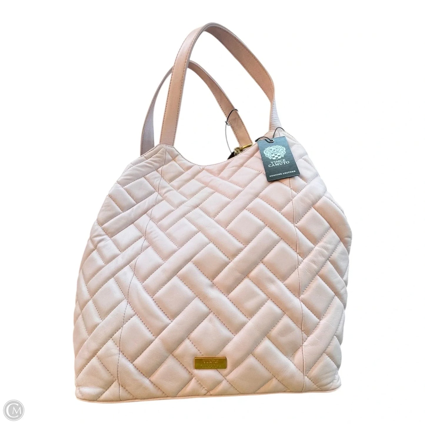 Handbag Leather By Vince Camuto, Size: Large