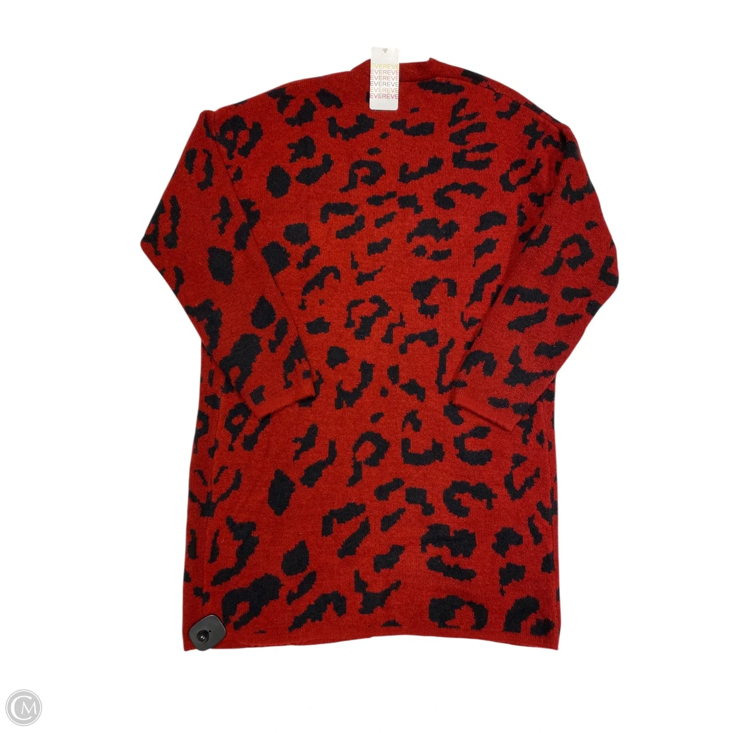 Sweater Cardigan By Evereve In Black & Red, Size: Xs