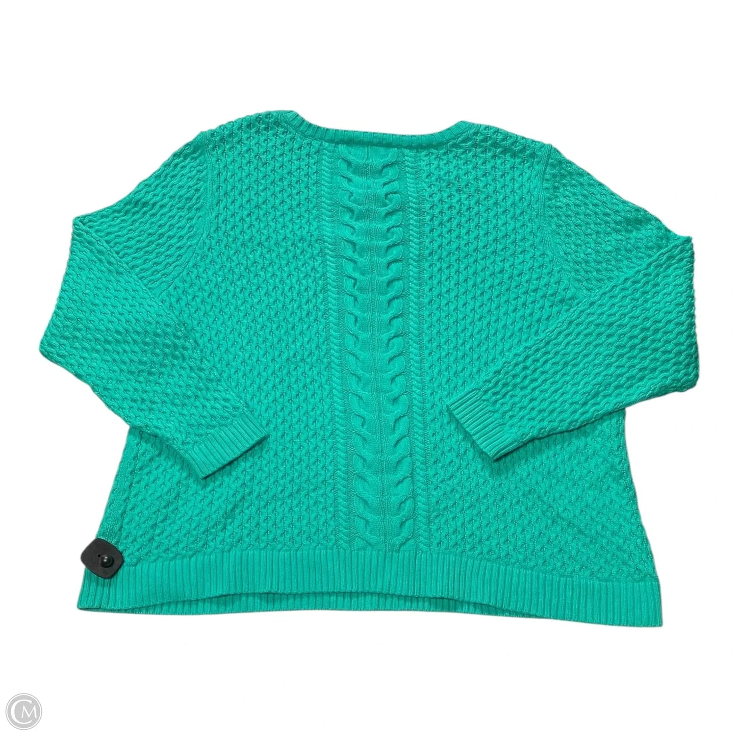 Sweater By Lands End In Green, Size: 3x