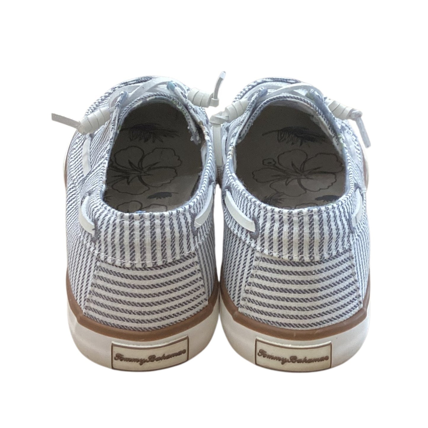Shoes Sneakers By Tommy Bahama In Striped Pattern, Size:8