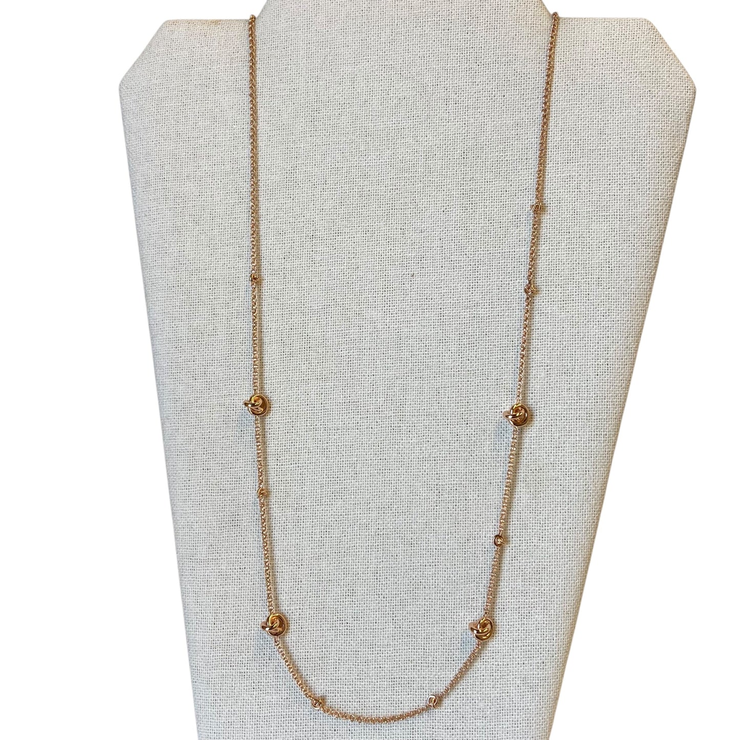 Necklace Lariat & Y-Drop By Kendra Scott In Rose Gold