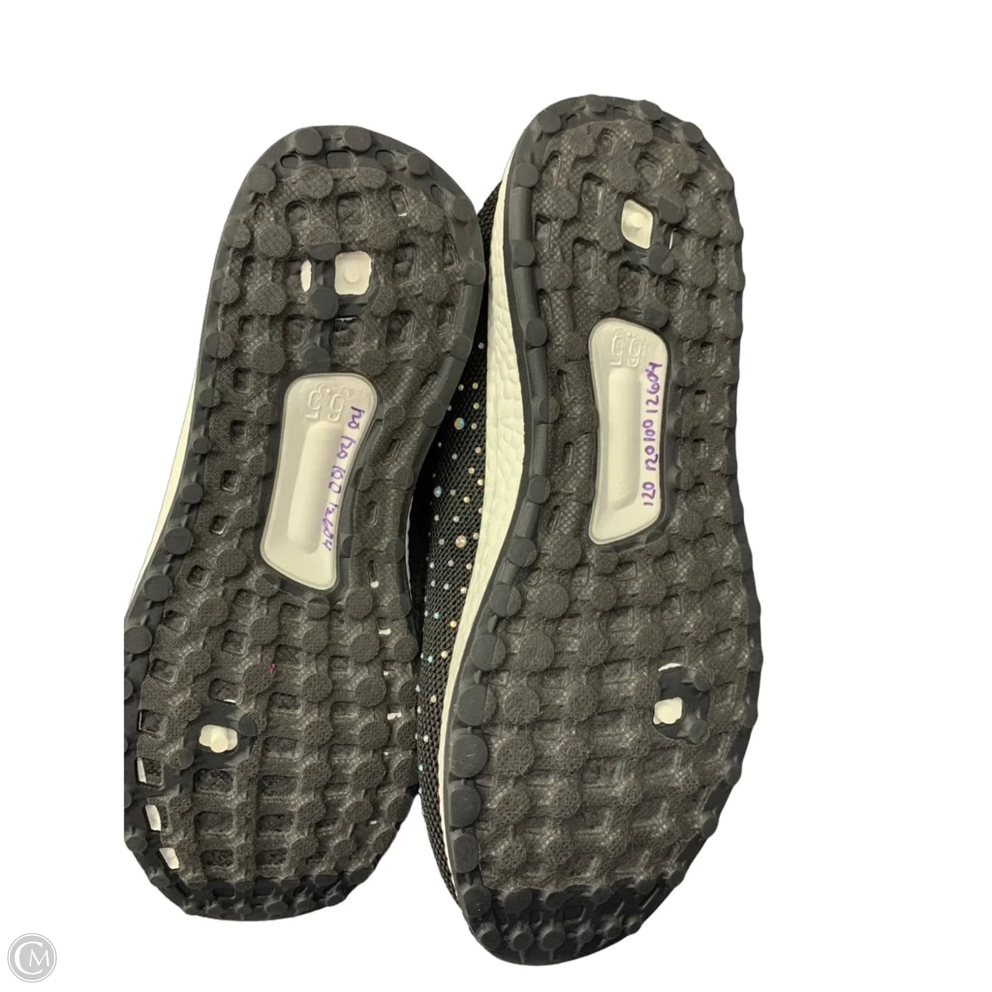 Shoes Flats By Clothes Mentor In Black & Silver, Size: 6.5
